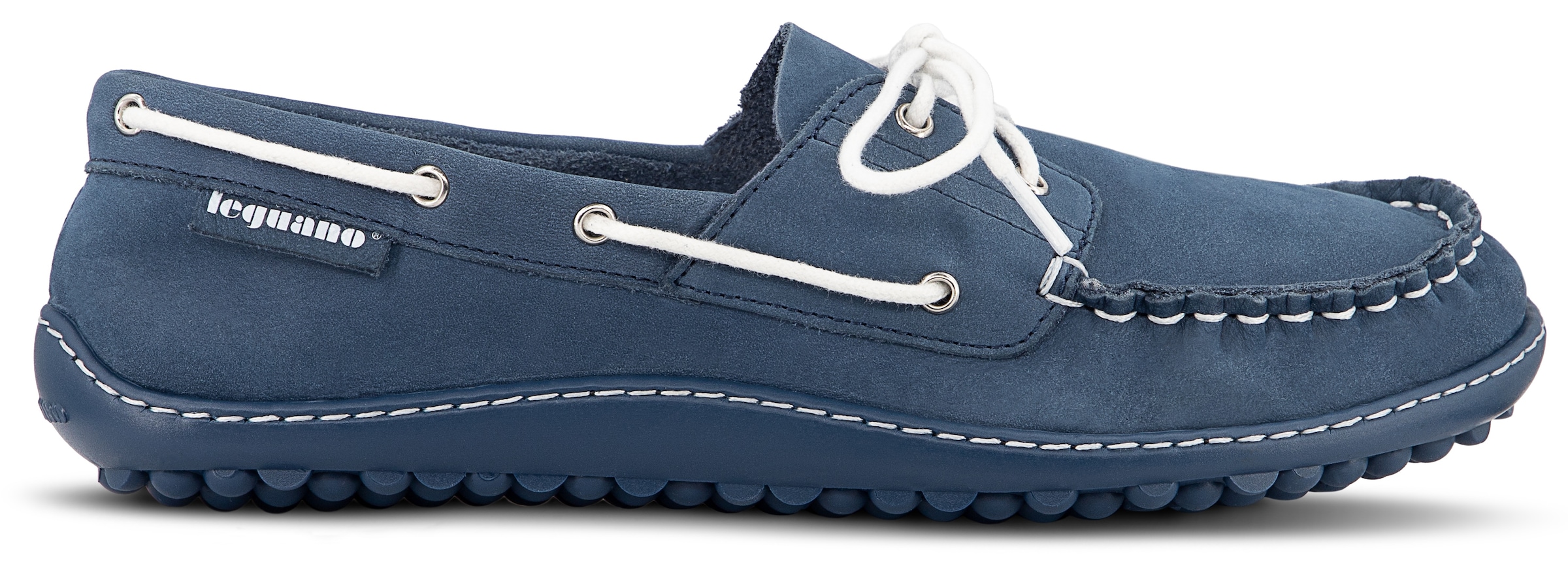 Leguano Barfußschuh »MORECASSIN«  Schnürschuh, Halbschuh, Mokassin mit modischen Durchzügen