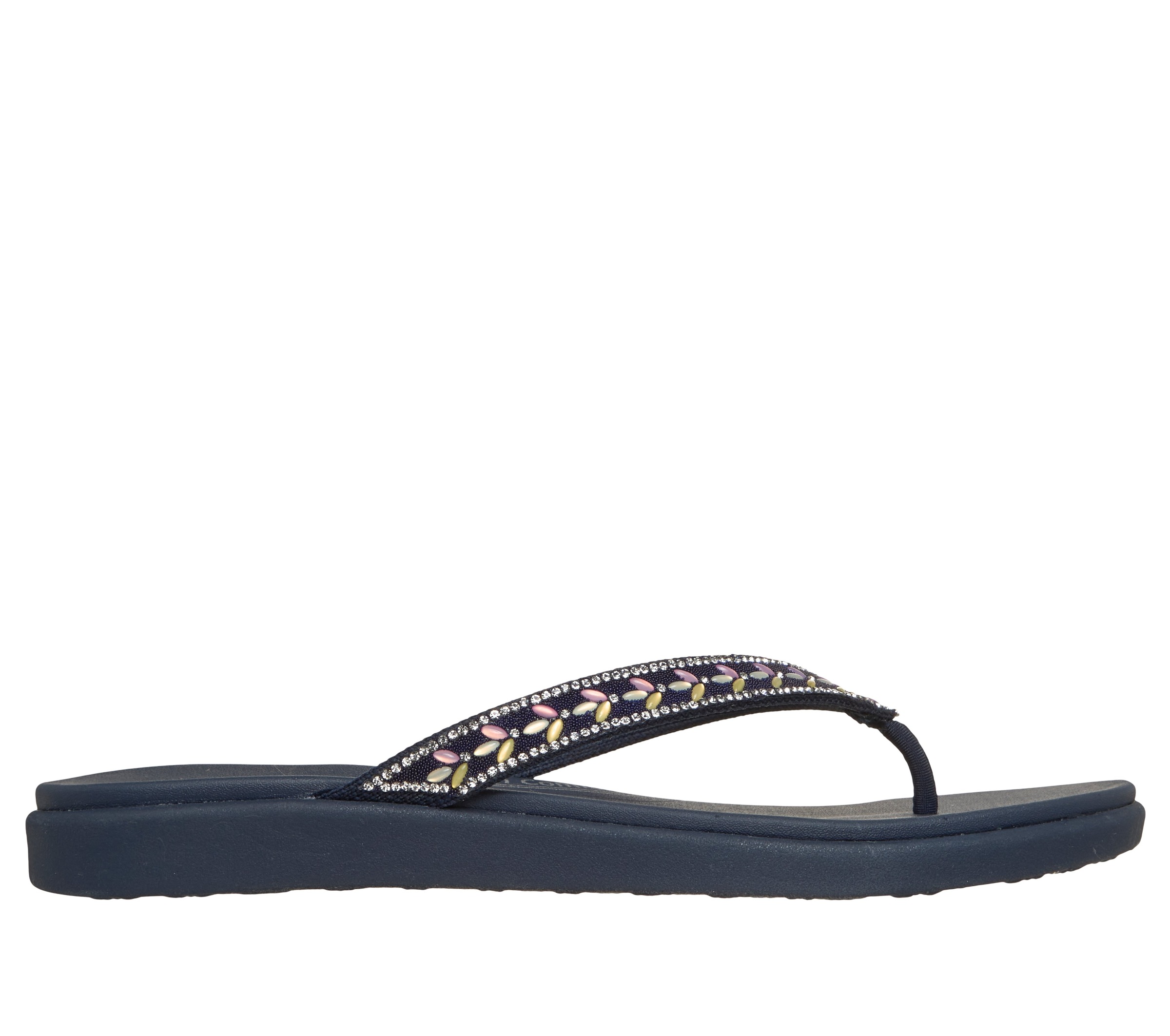 Skechers Zehentrenner »MEDITATION LUXE-«  Strandschuh, Sommerschuh, Badeschuh mit Glitzersteinchen
