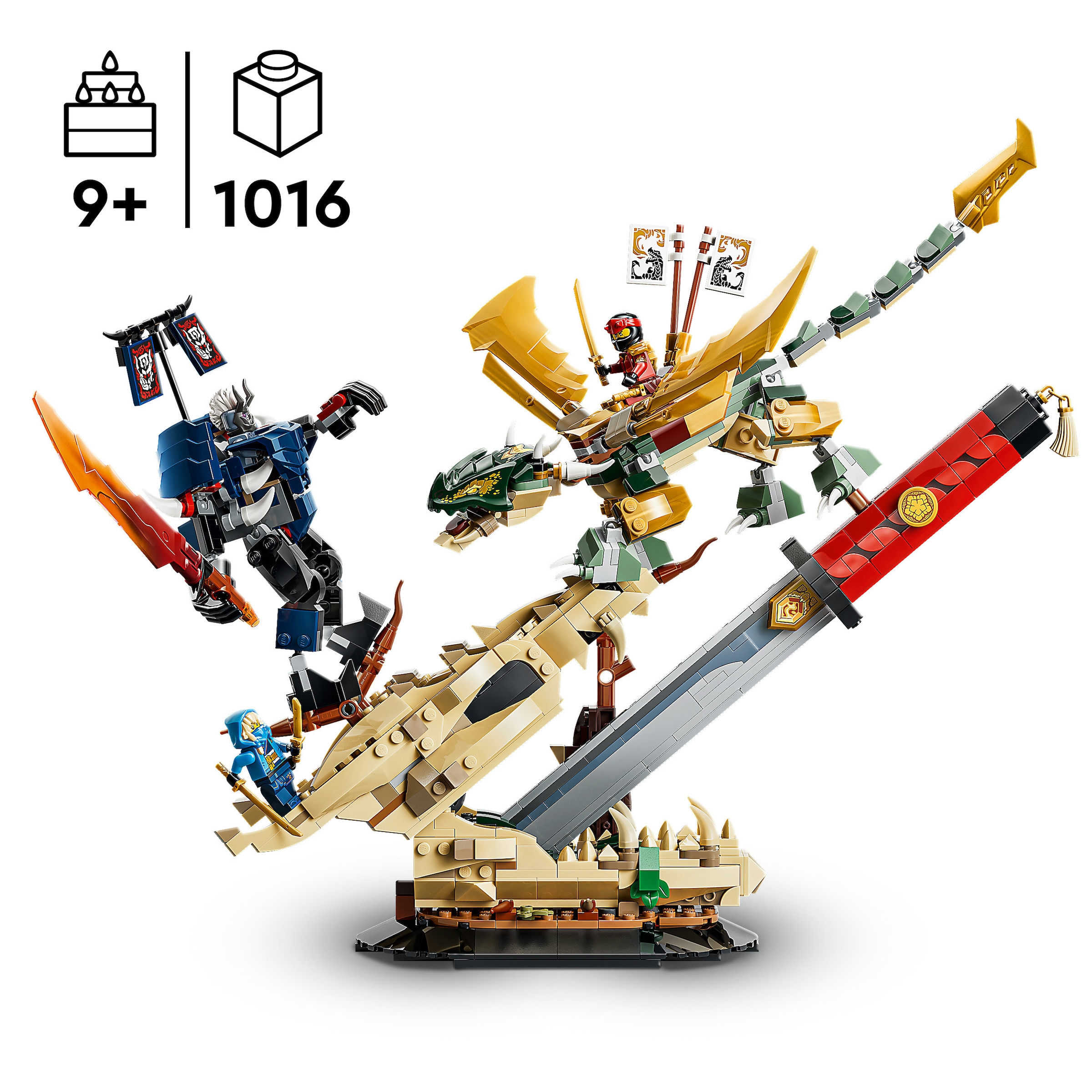 LEGO® Konstruktionsspielsteine »Showdown auf der Drachenklinge (71871), LEGO Ninjago« Made in Europe
