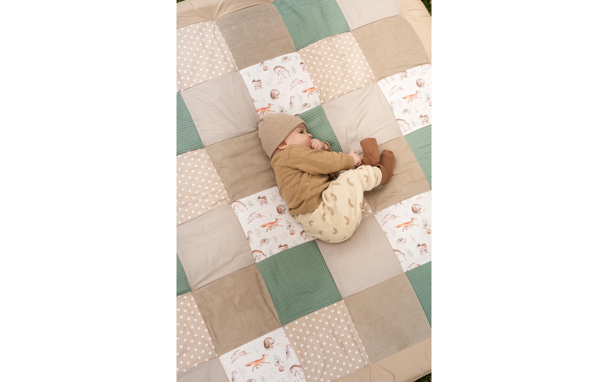 ULLENBOOM ® Krabbeldecke »Waldfreunde 140 x 140 cm«