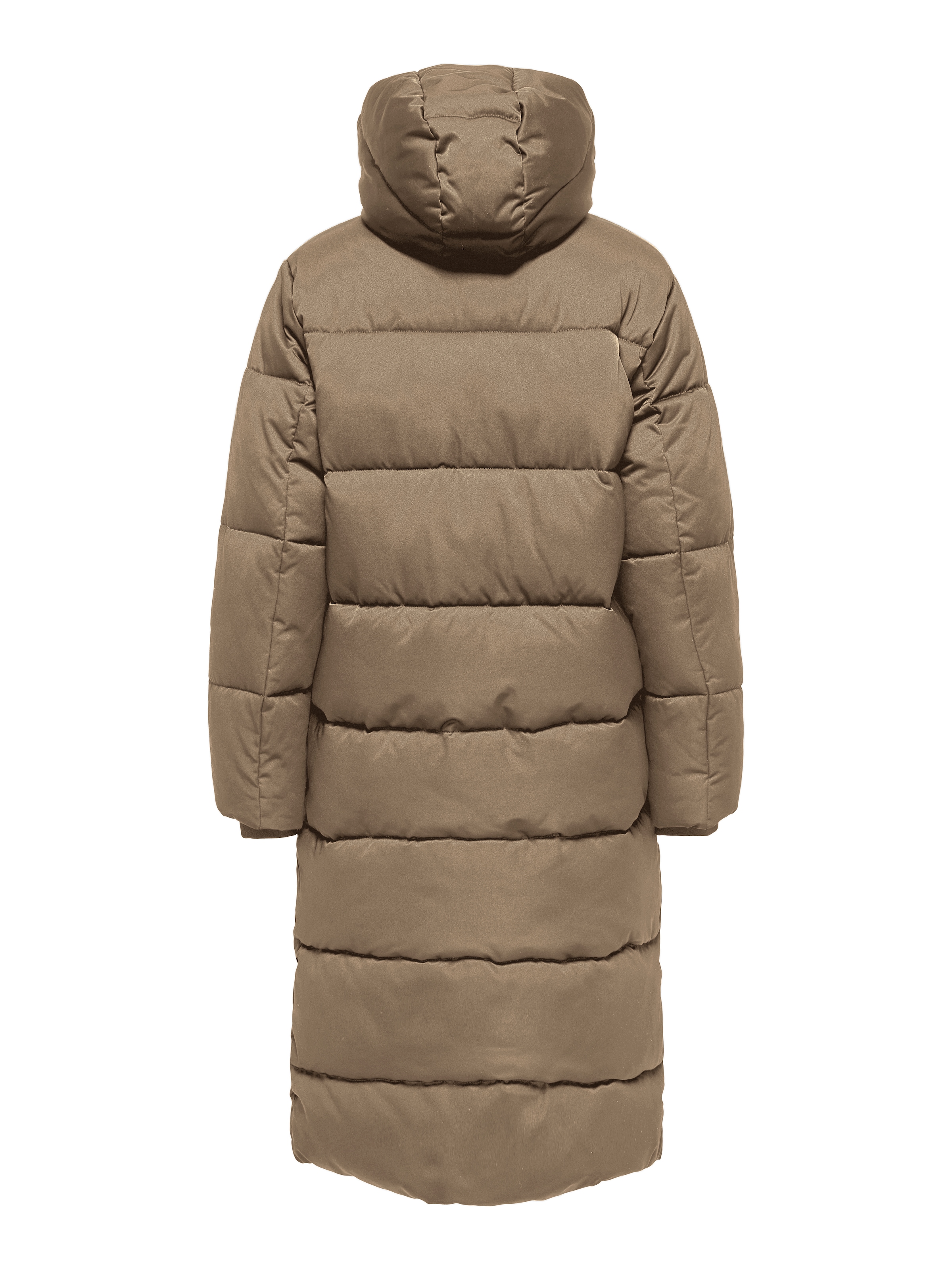 JDY Steppmantel »JDYMAJA LONG PADDED JACKET OTW YFM NOOS« mit Kapuze, verdeckter Reißverschluss