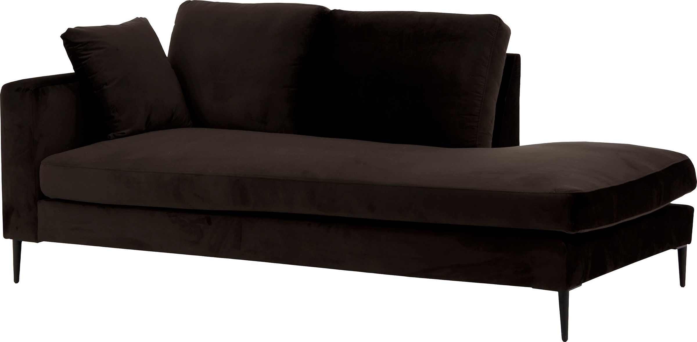 Home affaire Recamiere »Cozy Chaiselongue, Maße B/T/H: 195/97/80 cm« mit lo günstig online kaufen