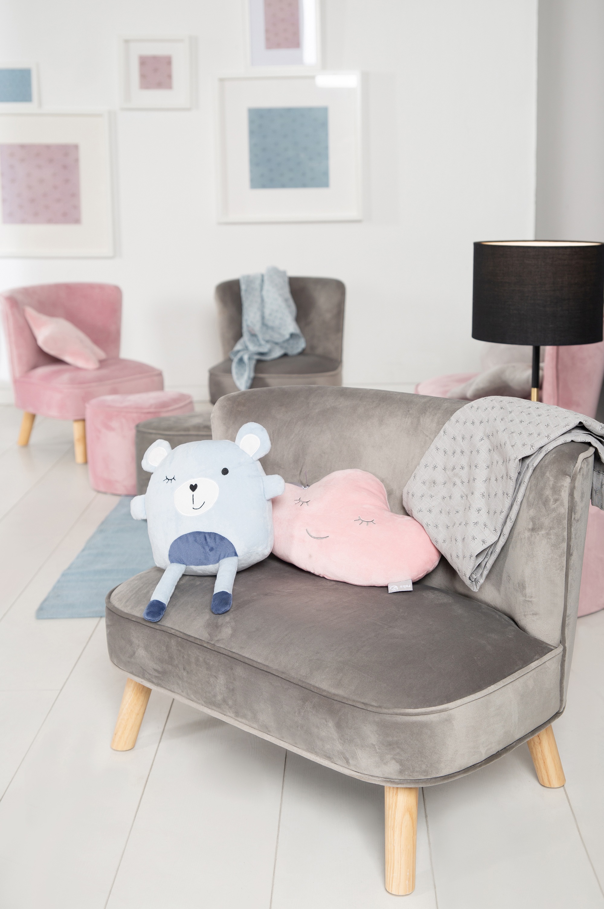 roba® Kindersofa »Lil Sofa«, mit Holzfüßen