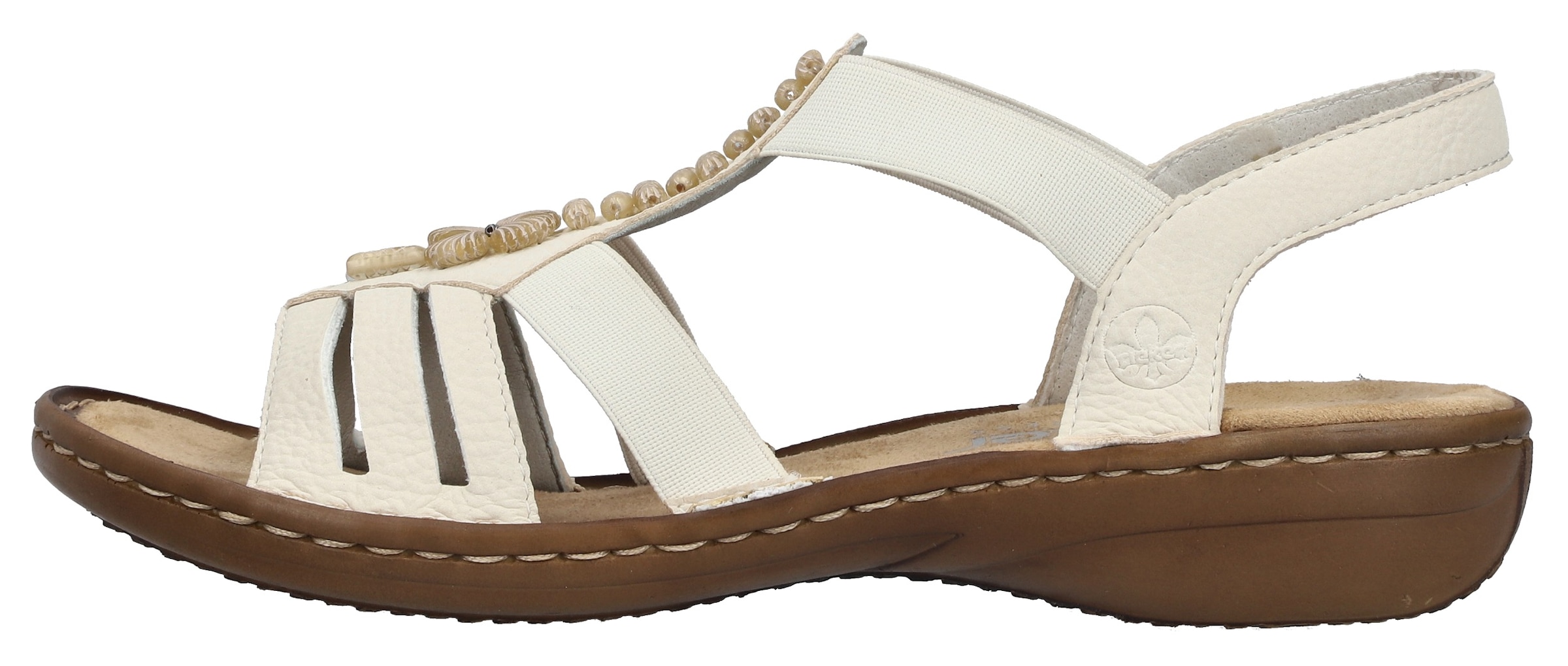 Rieker Riemchensandale  Sommerschuh, Sandalette, Keilabsatz, mit schöner Verzierung