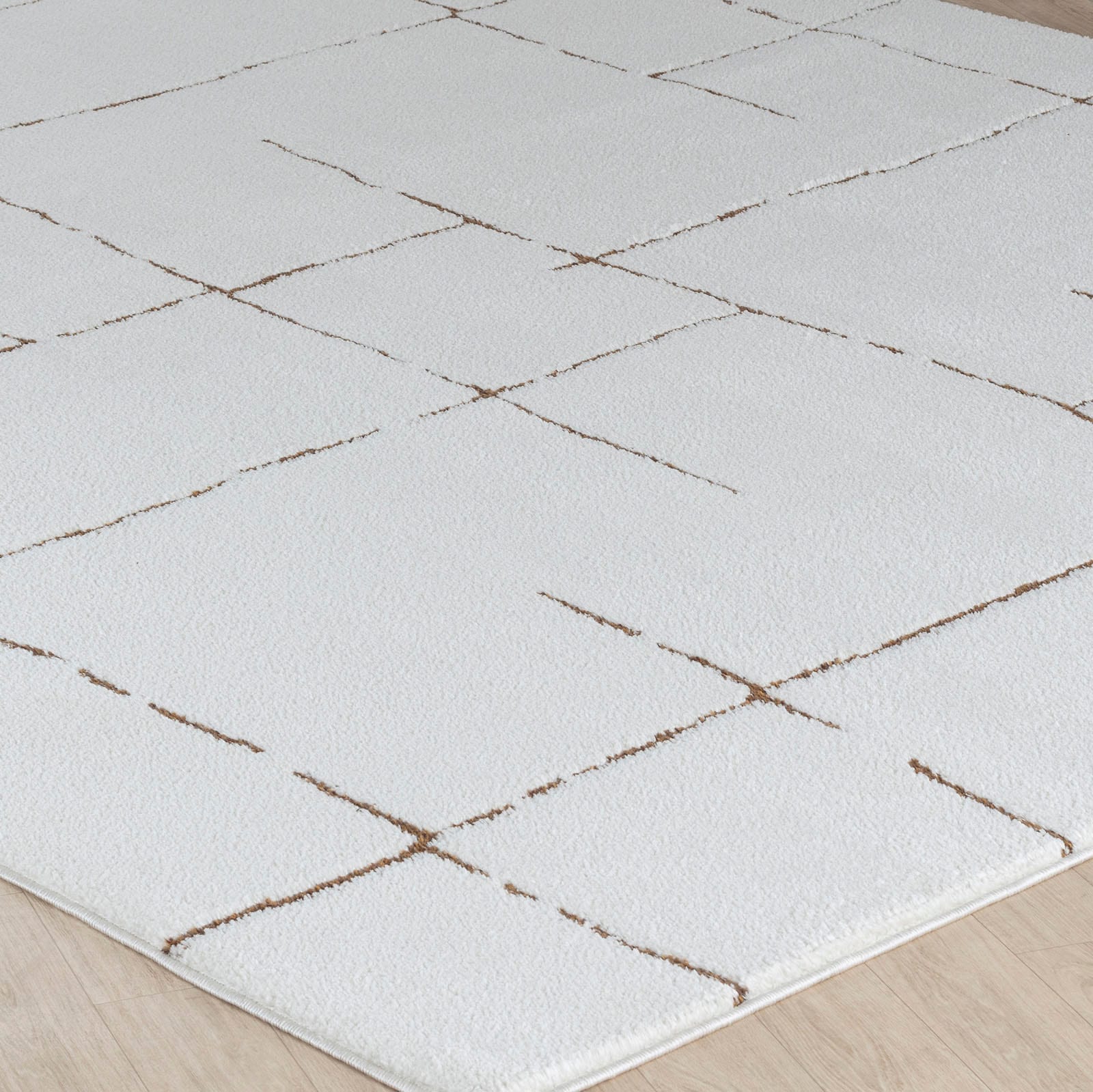 Livabliss Teppich »BARI«, rechteckig, 14 mm Höhe, Skandi Design, Modern Boho Kurzflor Wohnzimmerteppich, Schlafzimmer