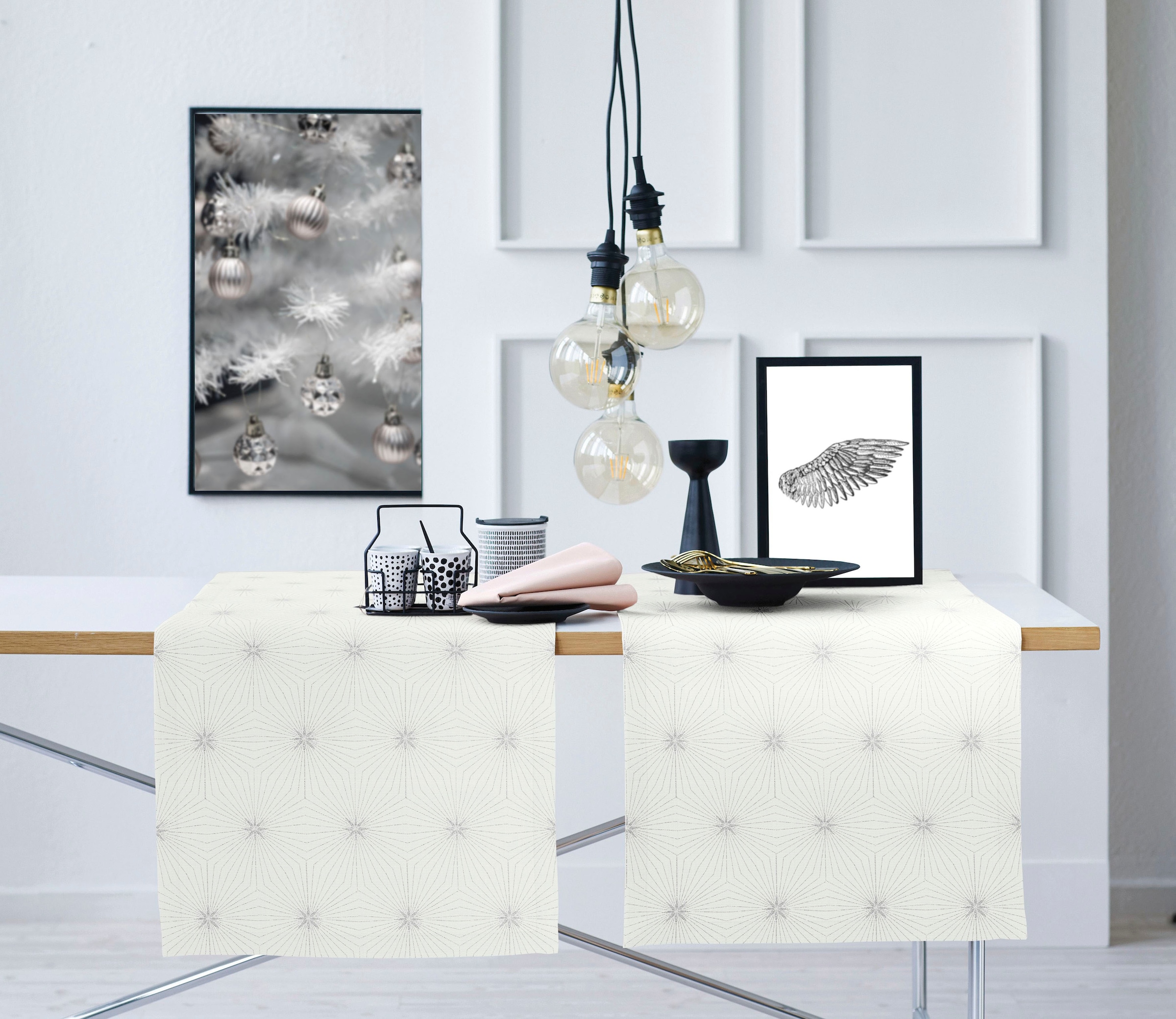 APELT Tischläufer »4710 CHRISTMAS GLAM, Weihnachtsdeko, Weihnachten« Lurex-Jacquardgewebe