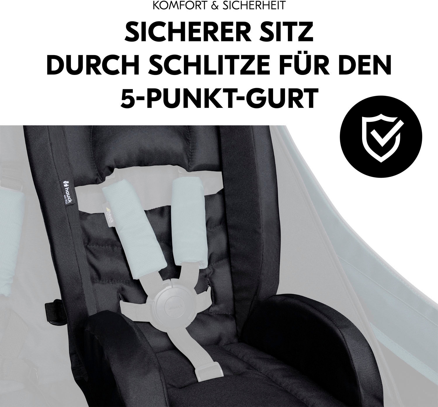 Hauck Sitzverkleinerer »Sitzverkleinerer für Fahrradanhänger, Black«, universal