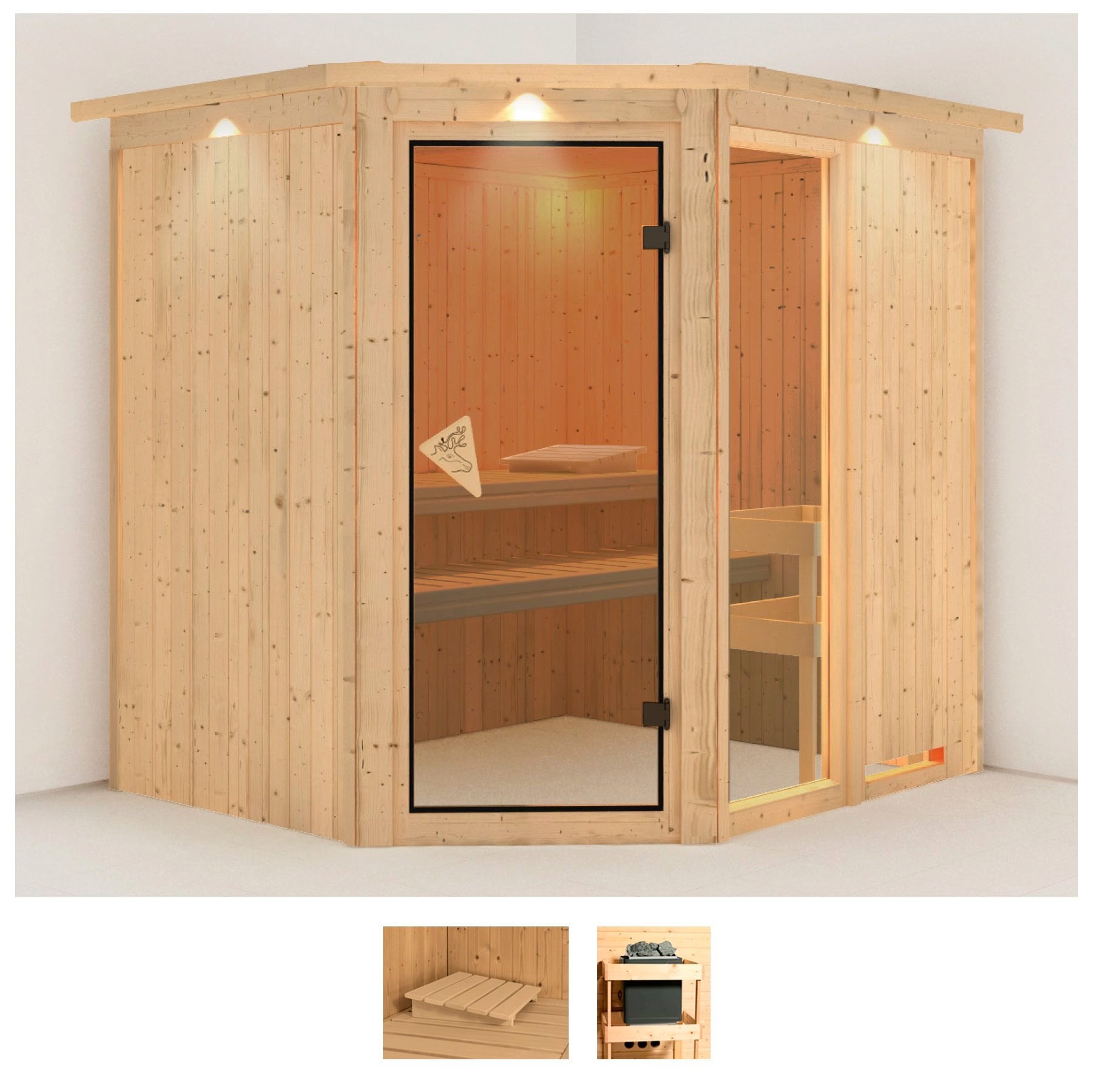 Karibu Sauna »Frigga 2« Set, ohne Ofen günstig online kaufen