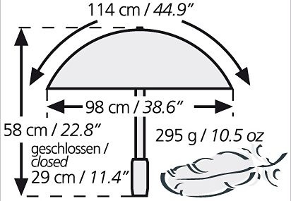 EuroSCHIRM® Taschenregenschirm »light trek«, günstig integriertem Kompass Automatik, kaufen mit
