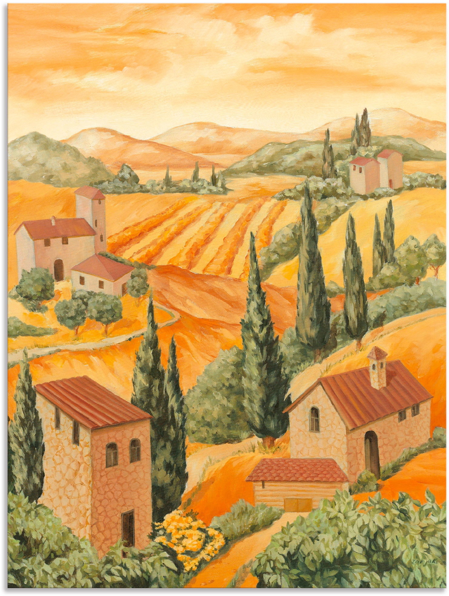 Artland Wandbild »Italien Toscana«, Europa, (1 St.), als Alubild, Outdoorbi günstig online kaufen