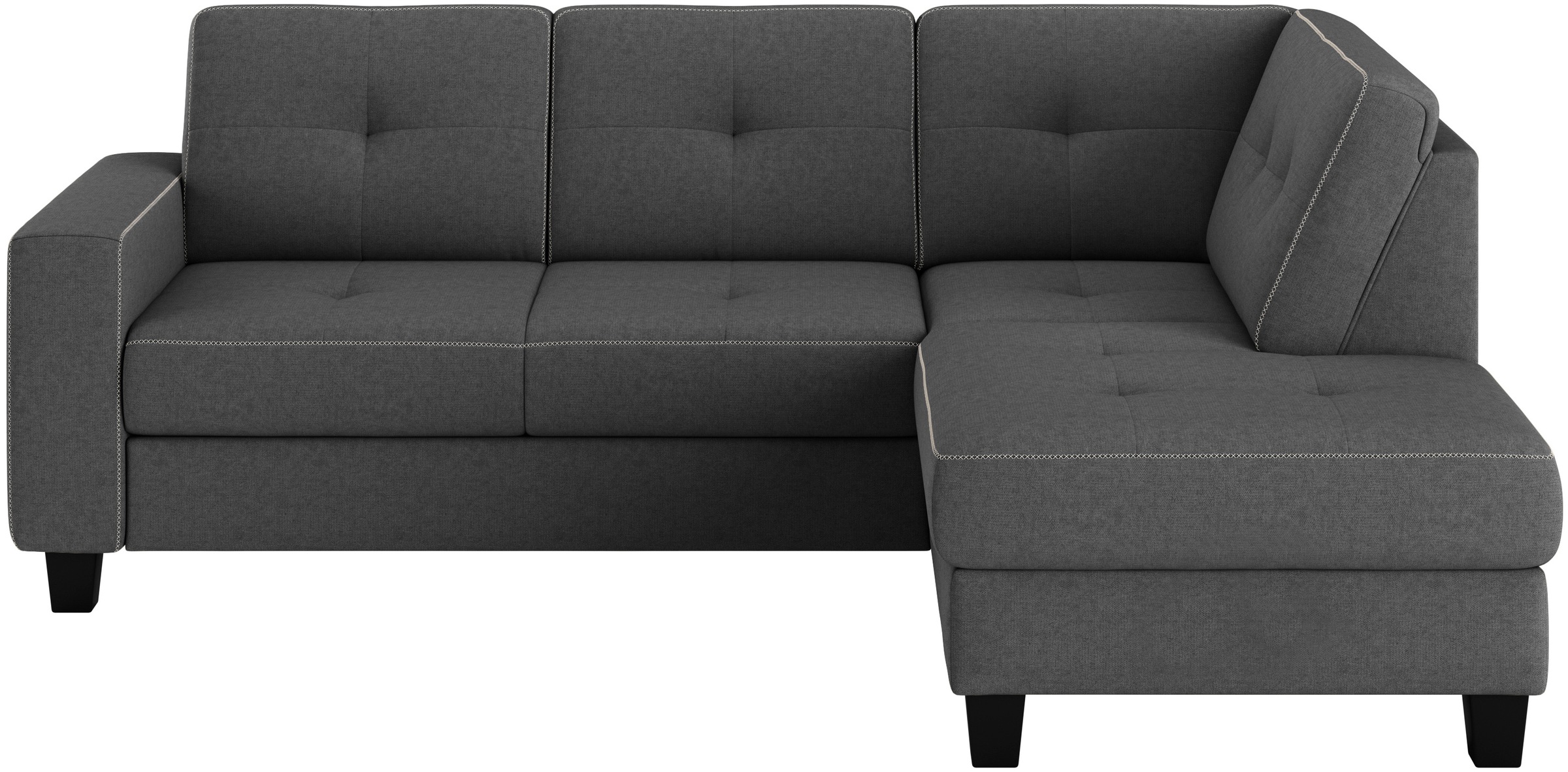 Places of Style Ecksofa »Varese«, Kreuznaht in beige günstig online kaufen