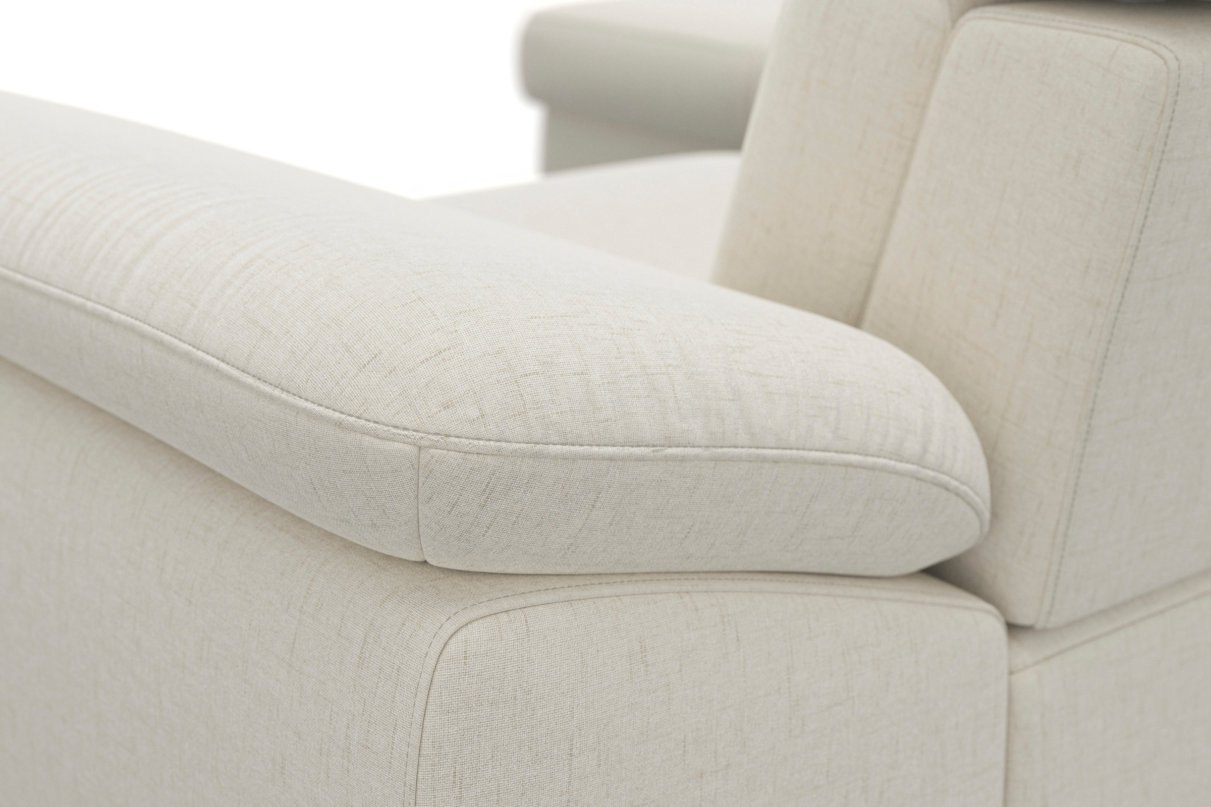 sit&more Ecksofa »Cabrio L-Form, mit Sitztiefenverstellung, Arm- und Kopfteilverstellung«, 3 Nierenkissen, Federkern, optional Bettfunktion und Stauraum