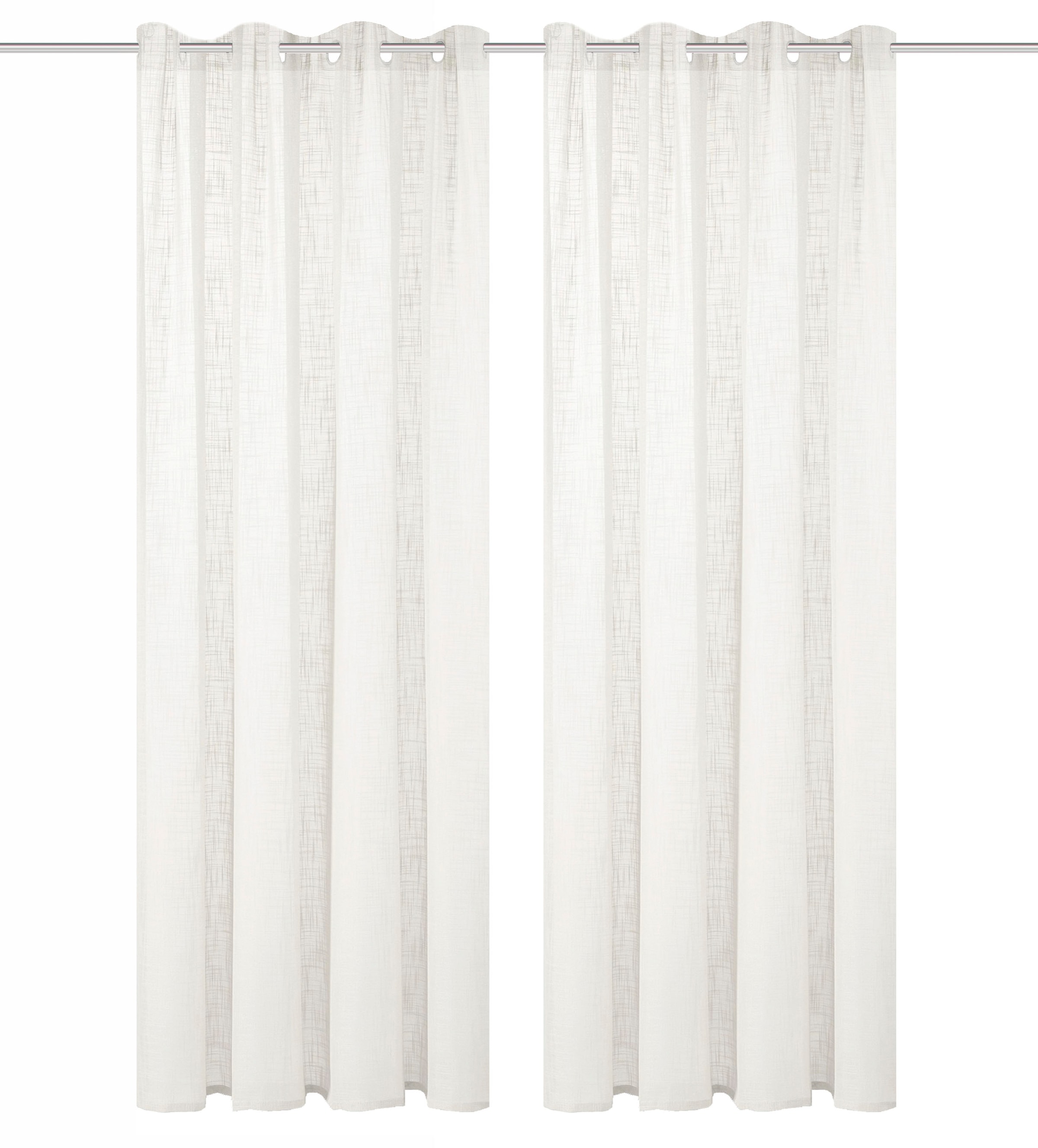 Home Basics Vorhang »SOFTY 2er Pack«, (2 St.), 2er Pack Ösenschal SOFTY Uni