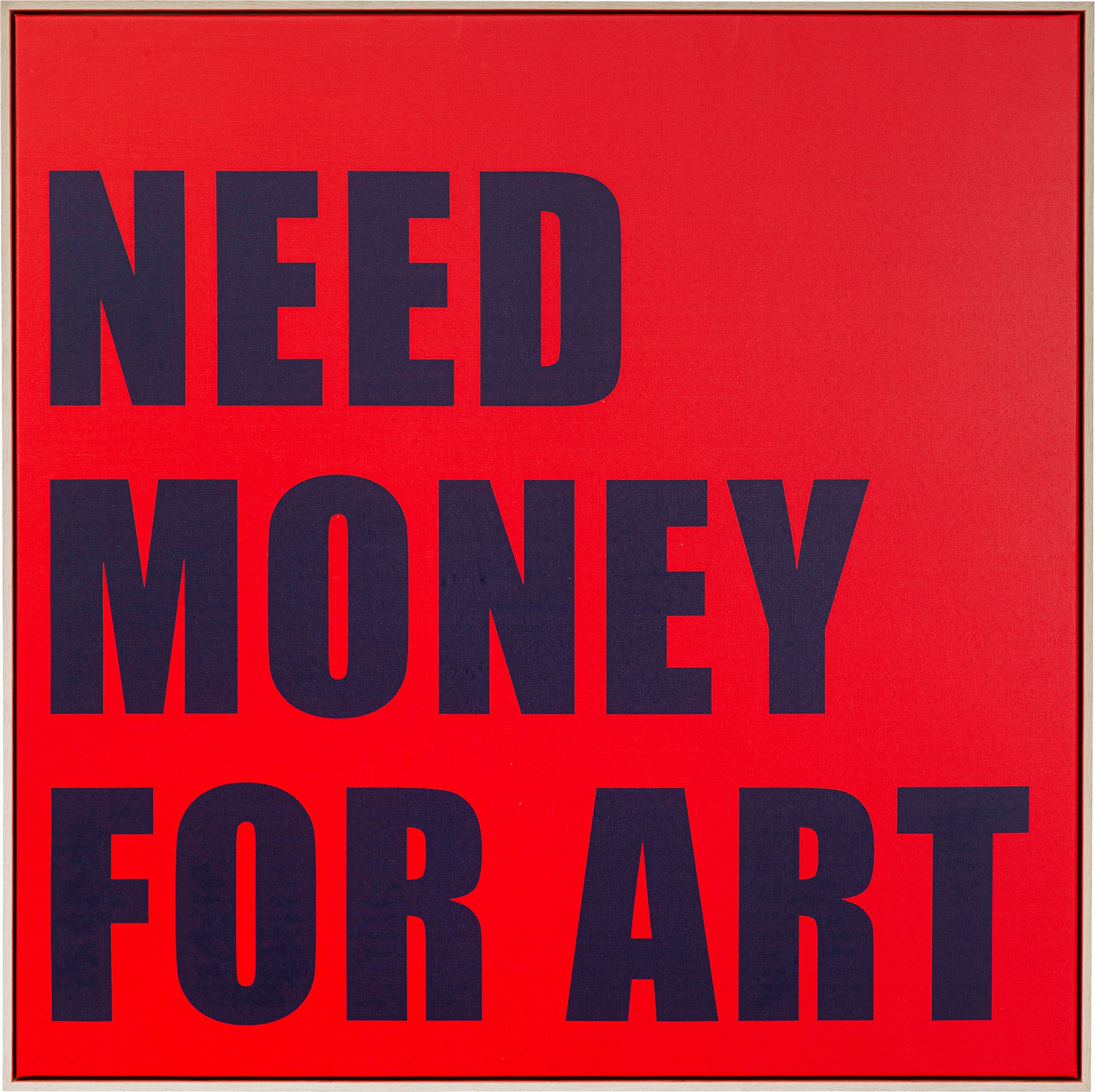 Kare Design Bild mit Rahmen »Gerahmtes Bild Need Money 80x80cm« günstig online kaufen