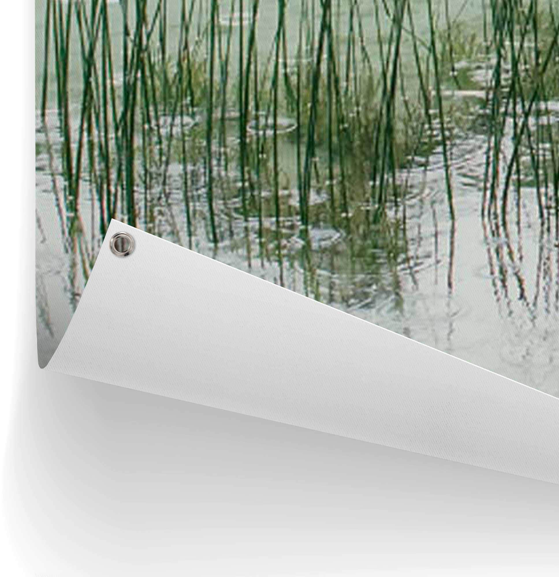 Reinders! Poster »Steg am Ufer«, leichtes und wasserfestes Gartenposter für den Außeneinsatz