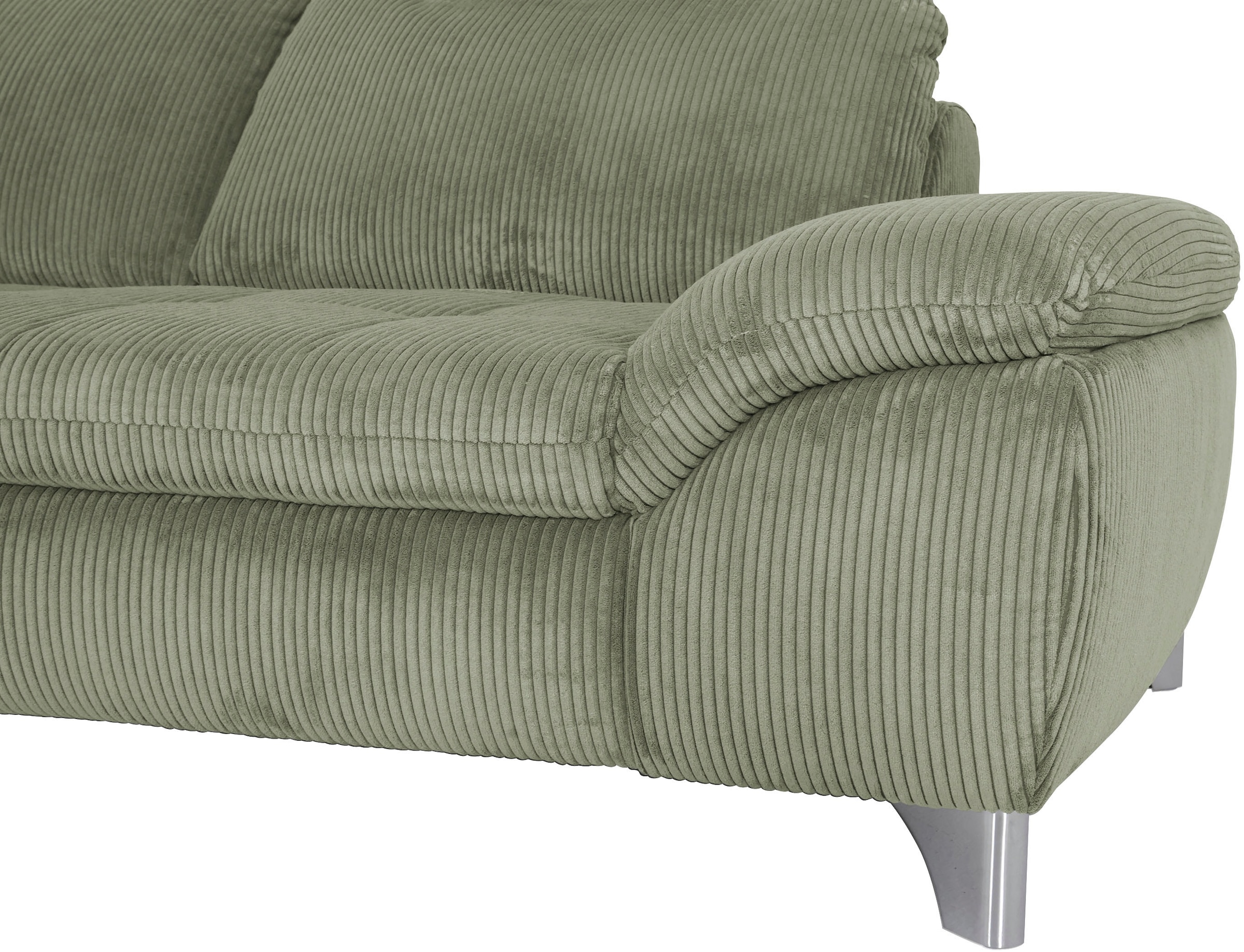 Die PlanBar Ecksofa »Recamiere MP-IN14007 L-Form, Breite 318 cm« wahlweise mit Schlaffunktion und verstellbaren Kopfstützen