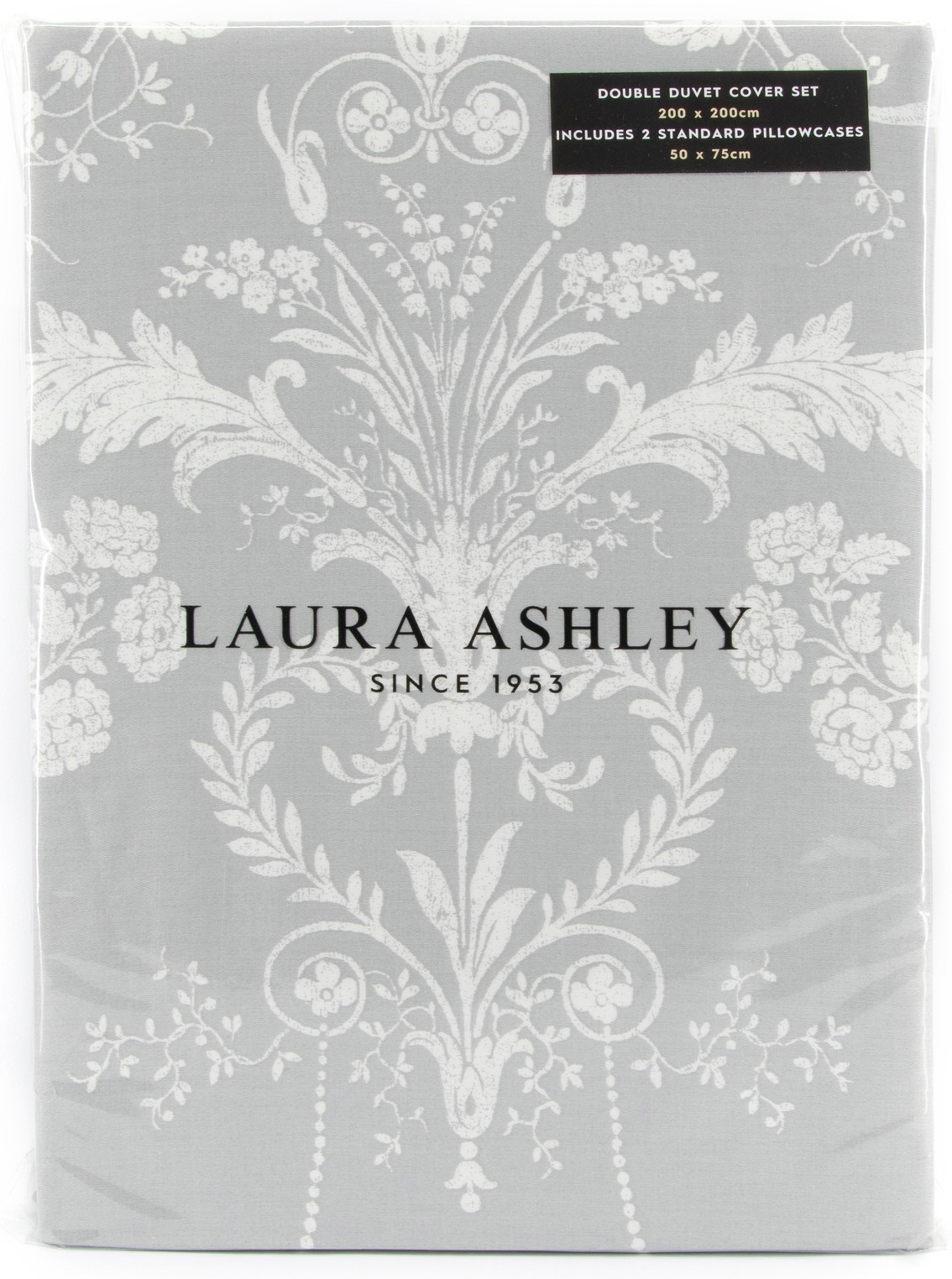 LAURA ASHLEY Wendebettwäsche »Josette, aus Baumwoll Satin,« 3 tlg. mit floralem Muster, inkl 2 Kissenbezüge