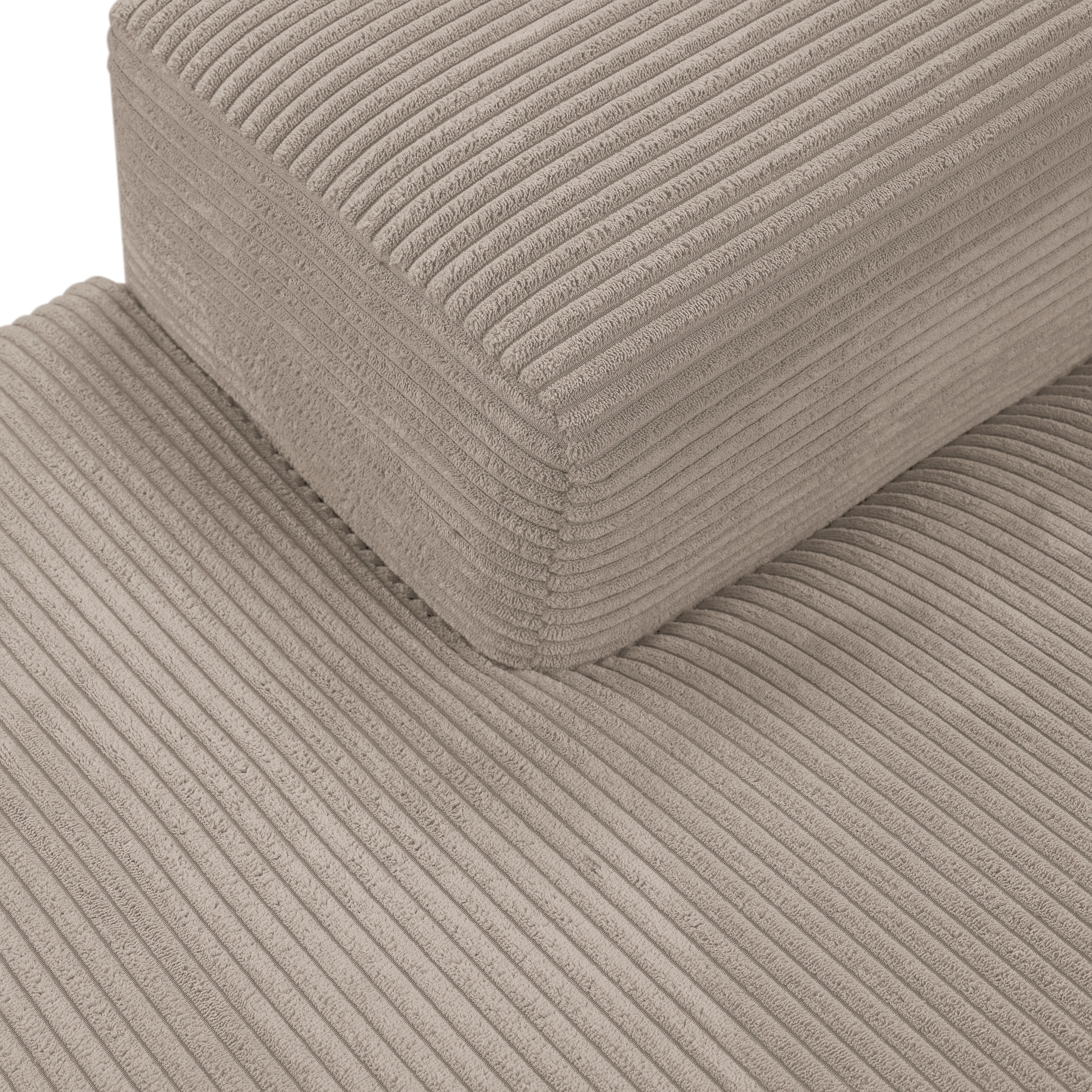 WERK2 Ecksofa Rozzana, in modischem Cord-Bezug