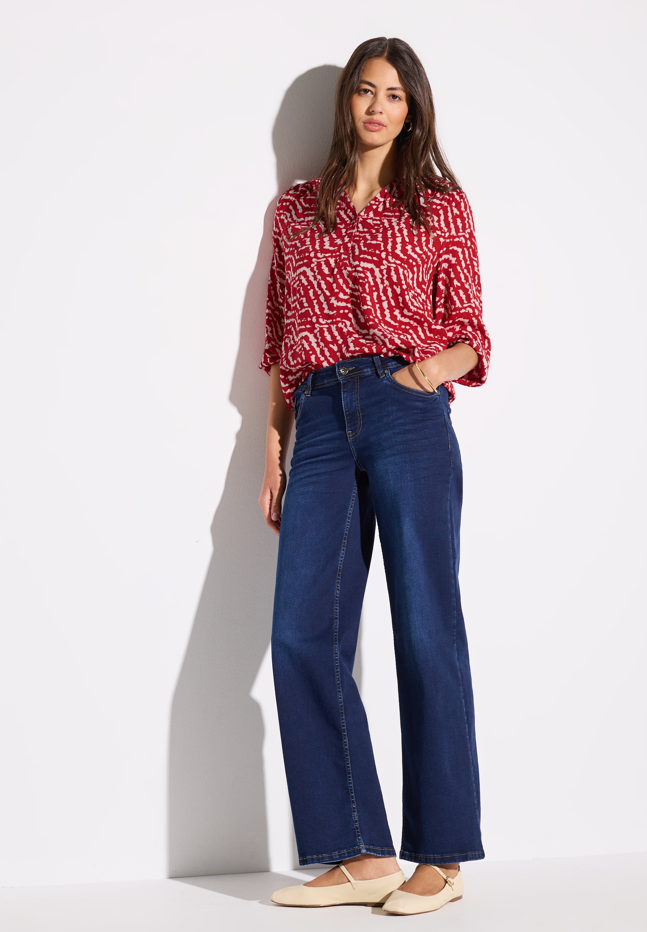 STREET ONE Blusenshirt, mit All-Over Print