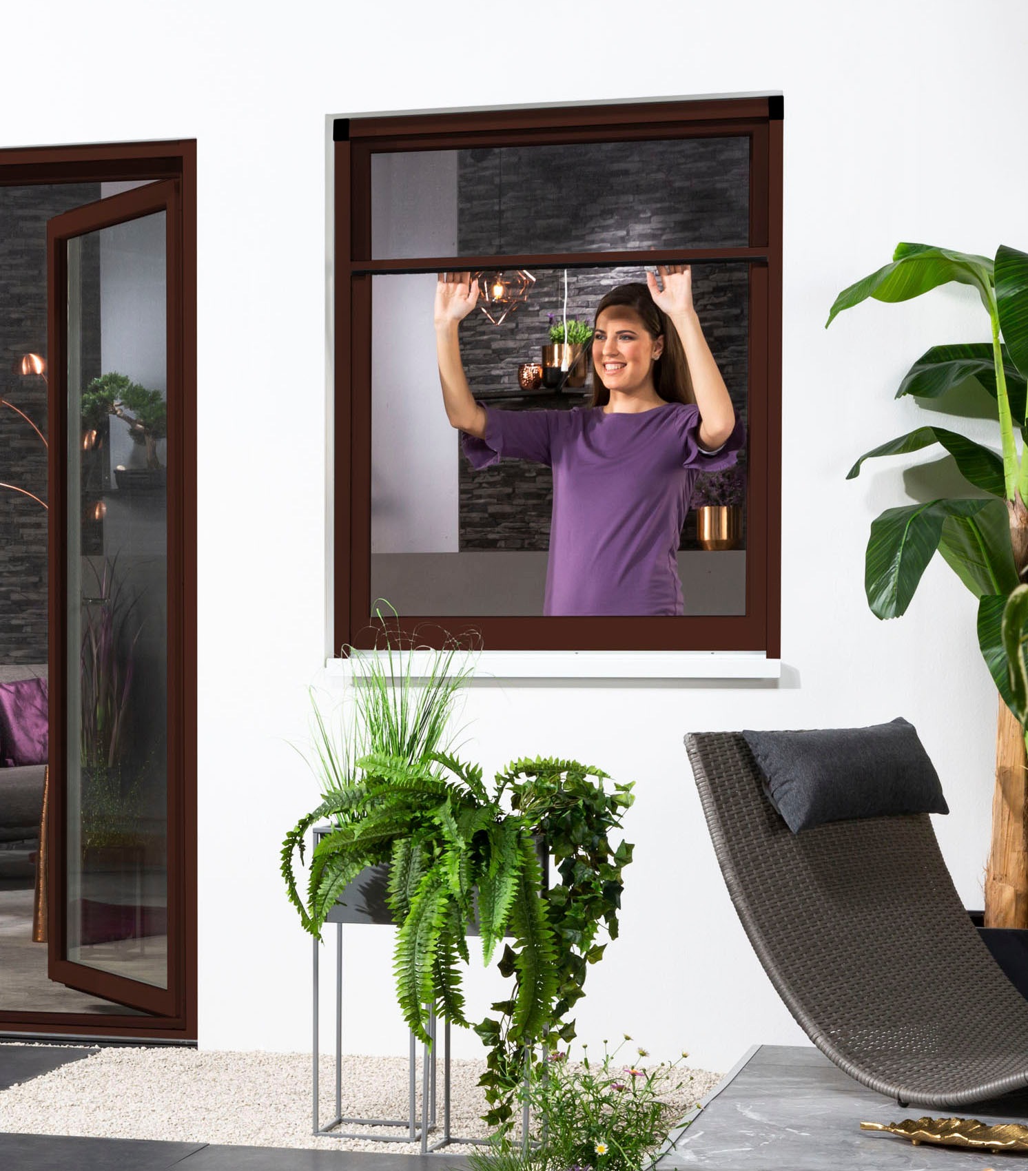 hecht international Insektenschutzrollo »SMART«, transparent, Insektenschutz, für Fenster, kürzbar