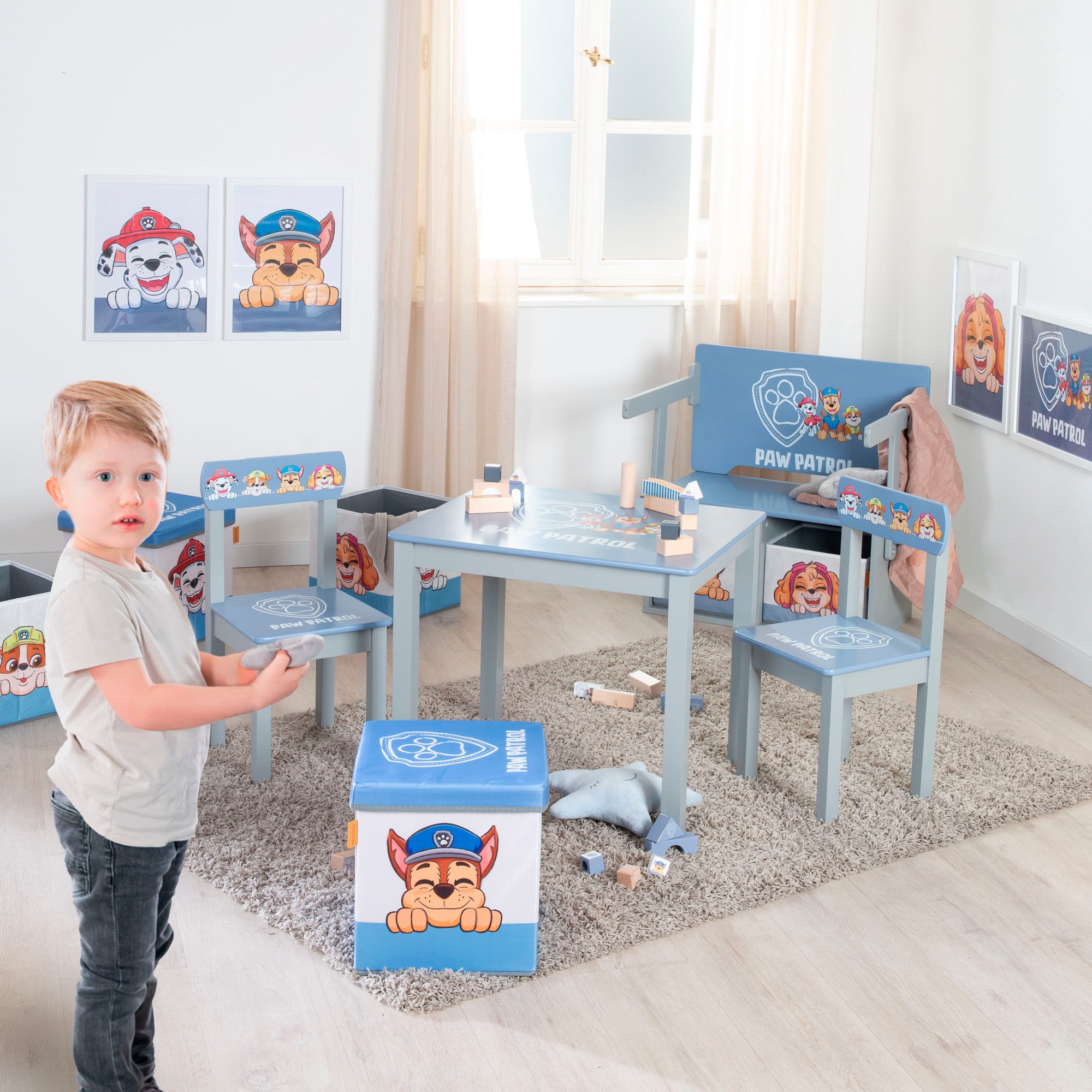roba® Kindersitzgruppe »Paw Patrol«, (Set), mit Tisch und Stuhl