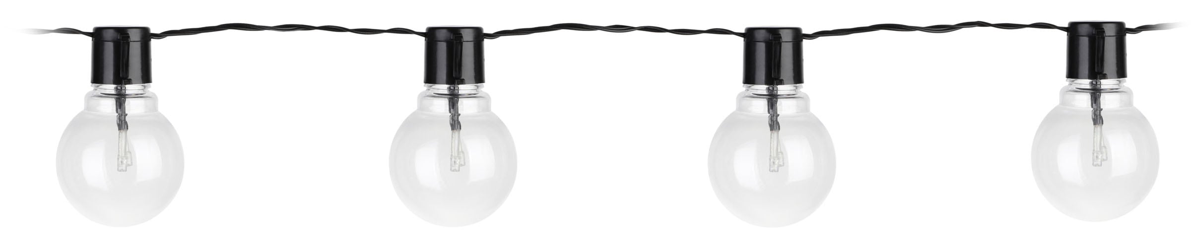 EGLO Lichterkette »LED Lichterkette Partaj, Balkon Deko, IP44, mit Glühbirnen« 16 Stk.-flammig aus Kunststoff, 4,5m Kabel, 16 Birnen