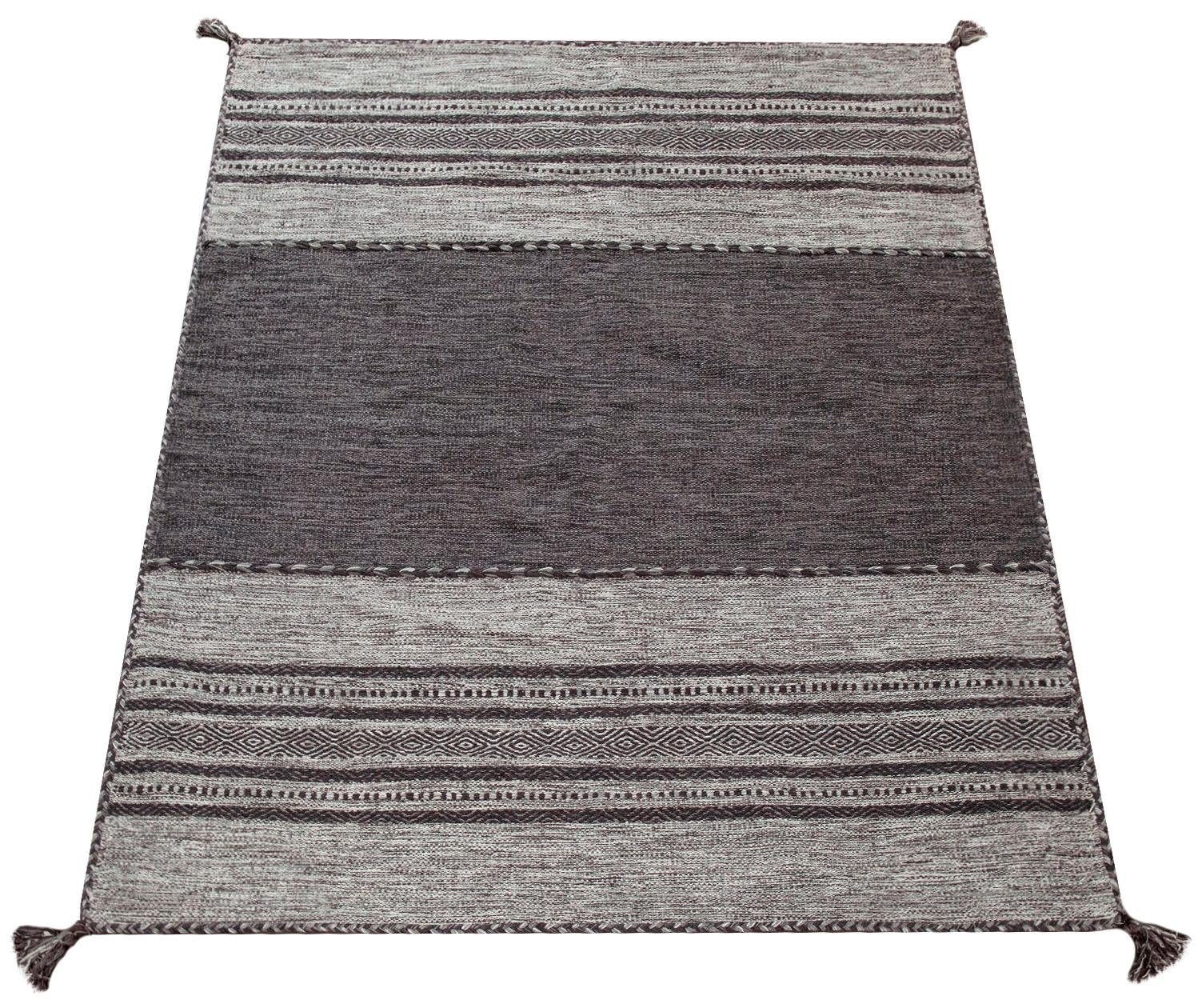 Paco Home Teppich »Kilim 217«, rechteckig, 12 mm Höhe, handgewebter Wendete günstig online kaufen