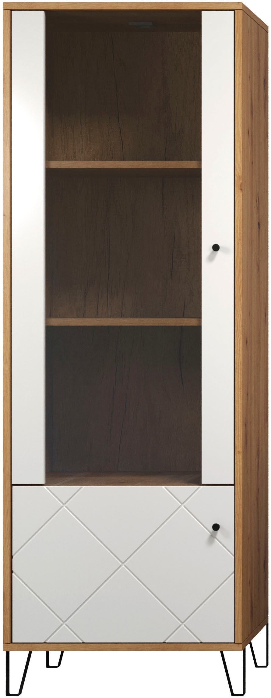 Home affaire Standvitrine »Tarragona« Standvitrine mit 2 Türen - (B/T/H) 63/40/172 cm