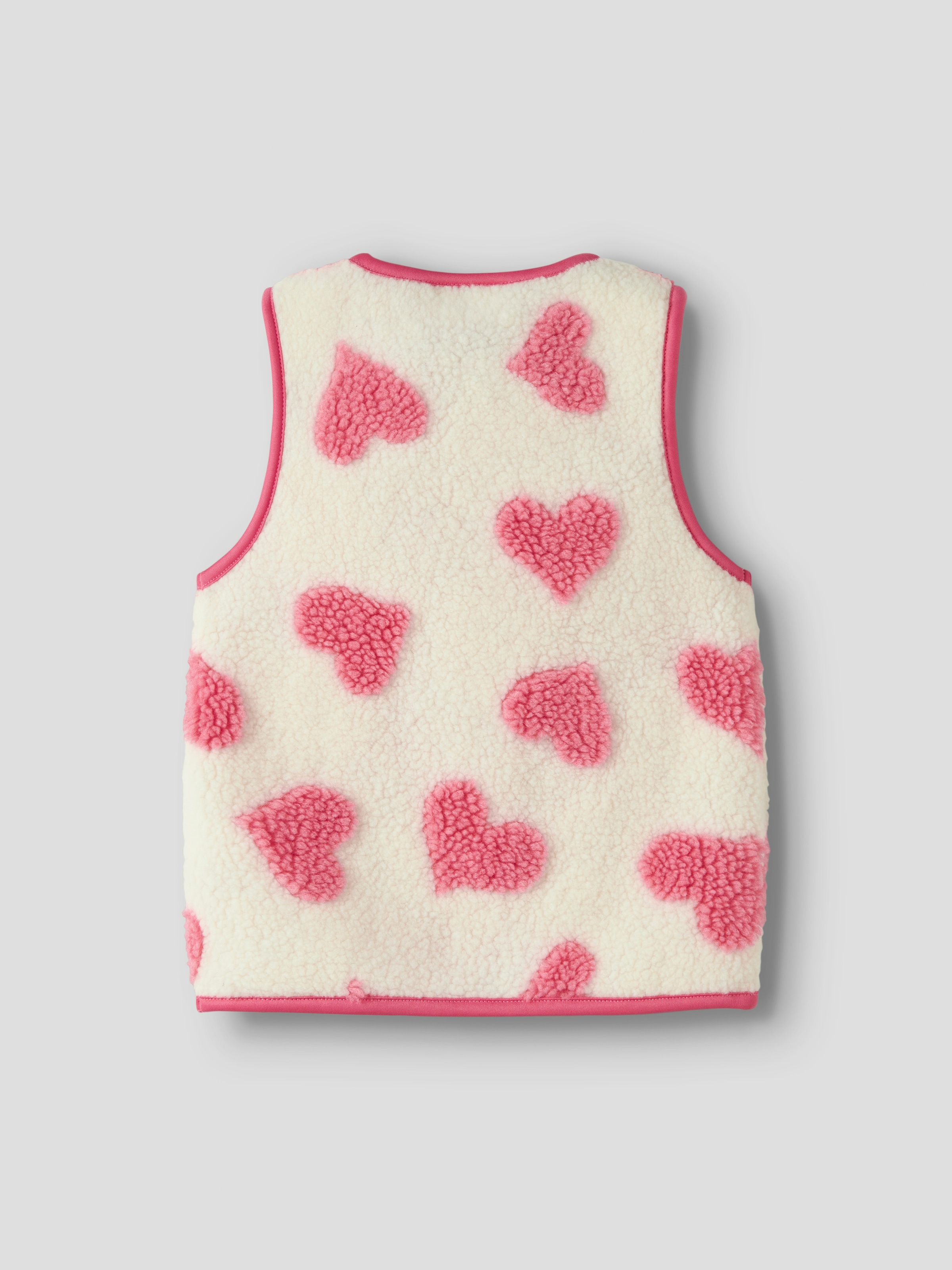 Name It Fleeceweste »NMFLARA TEDDY VEST« aus Polyester, normal geschnitten, mit V-Ausschnitt