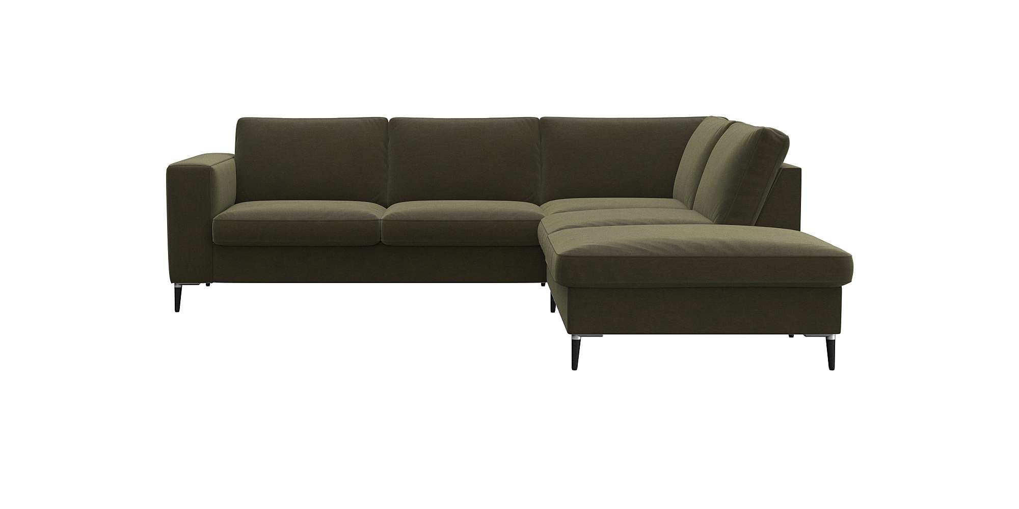 FLEXLUX Ecksofa "Fiore, super Sitzkomfort durch Kaltschaum im Sitz, L-Form" günstig online kaufen