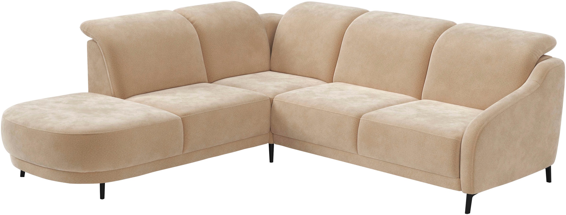 sit&more Ecksofa »Blues L-Form«, wahlweise mit Klapptisch und USB