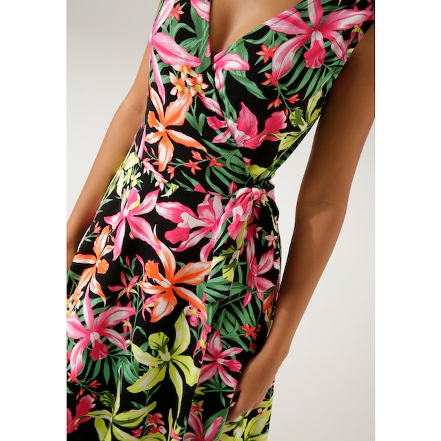 Aniston CASUAL Sommerkleid, mit farbenfrohem, großflächigem Blumendruck - jedes  Teil ein Unikat online kaufen