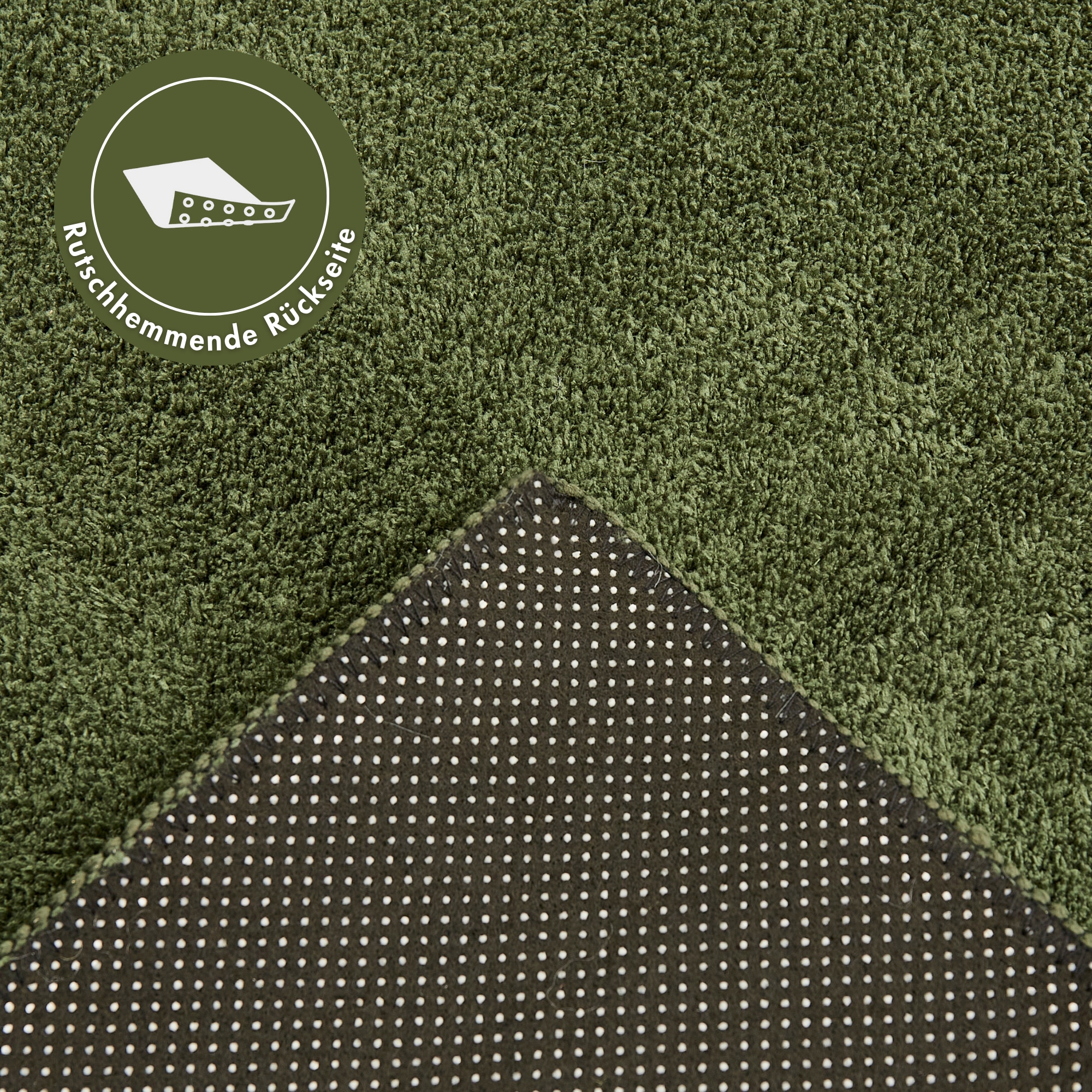 Andiamo Teppich »Arezzo« rechteckig 16 mm Höhe Uni Farben, weicher Flor, waschbar, ideal im Wohnzimmer & Schlafzimmer