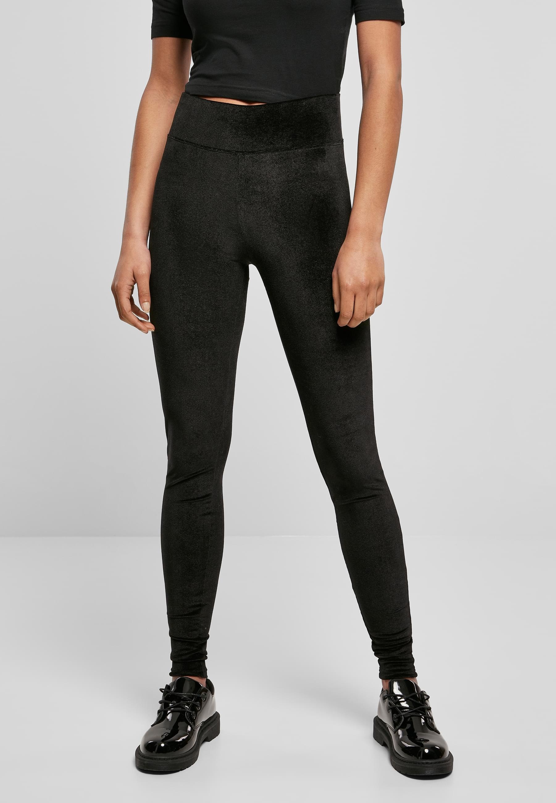 URBAN CLASSICS Leggings »Urban Classics Damen Ladies High Waist Velvet Leggings«