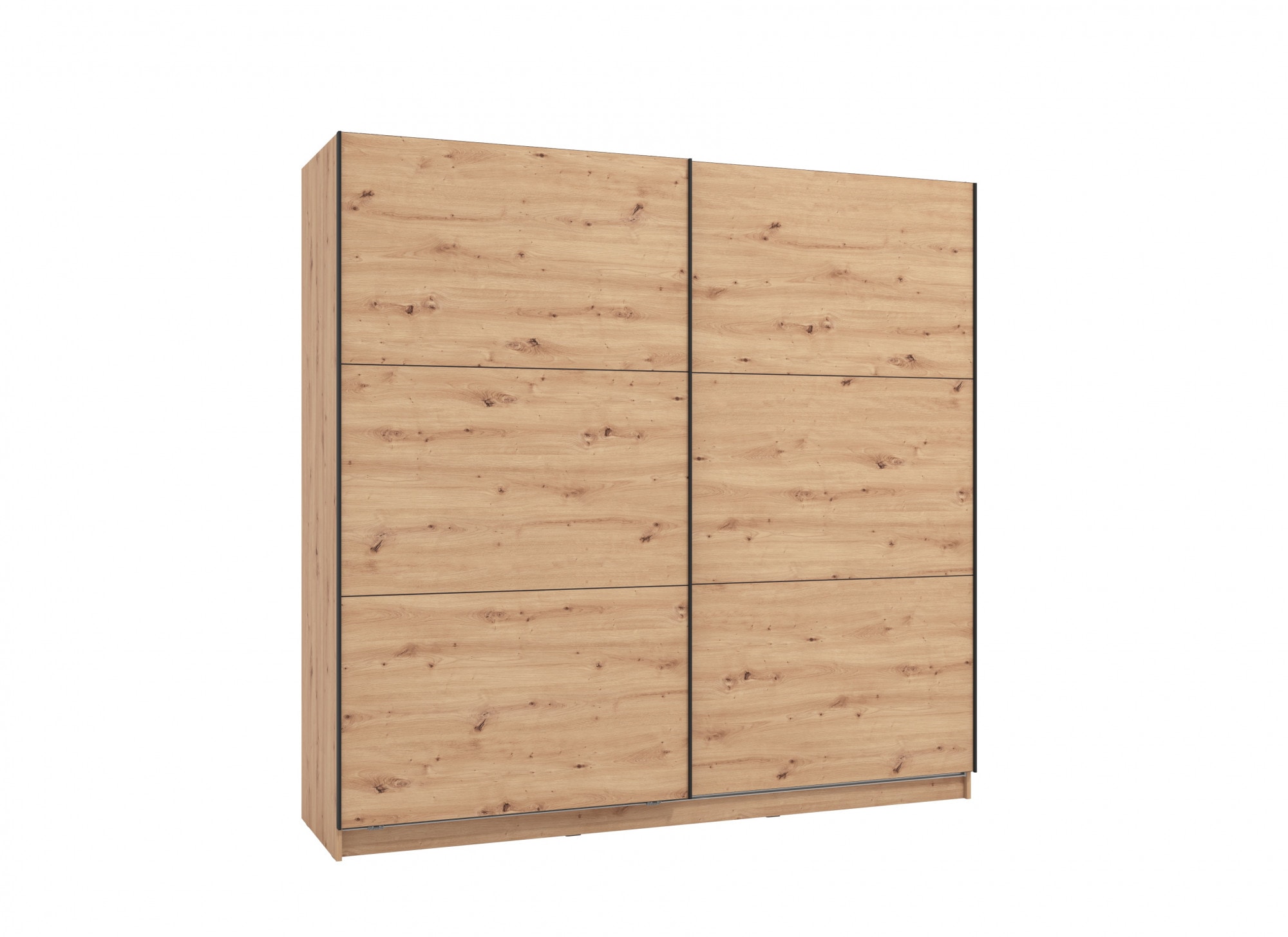 INOSIGN Schwebetürenschrank »Sierra klassischer Kleiderschrank Wäscheschrank 179 oder 217cm breit«, mit kompletter Inneneinteilung, FSC®-zertifizierter Holzwerkstoff