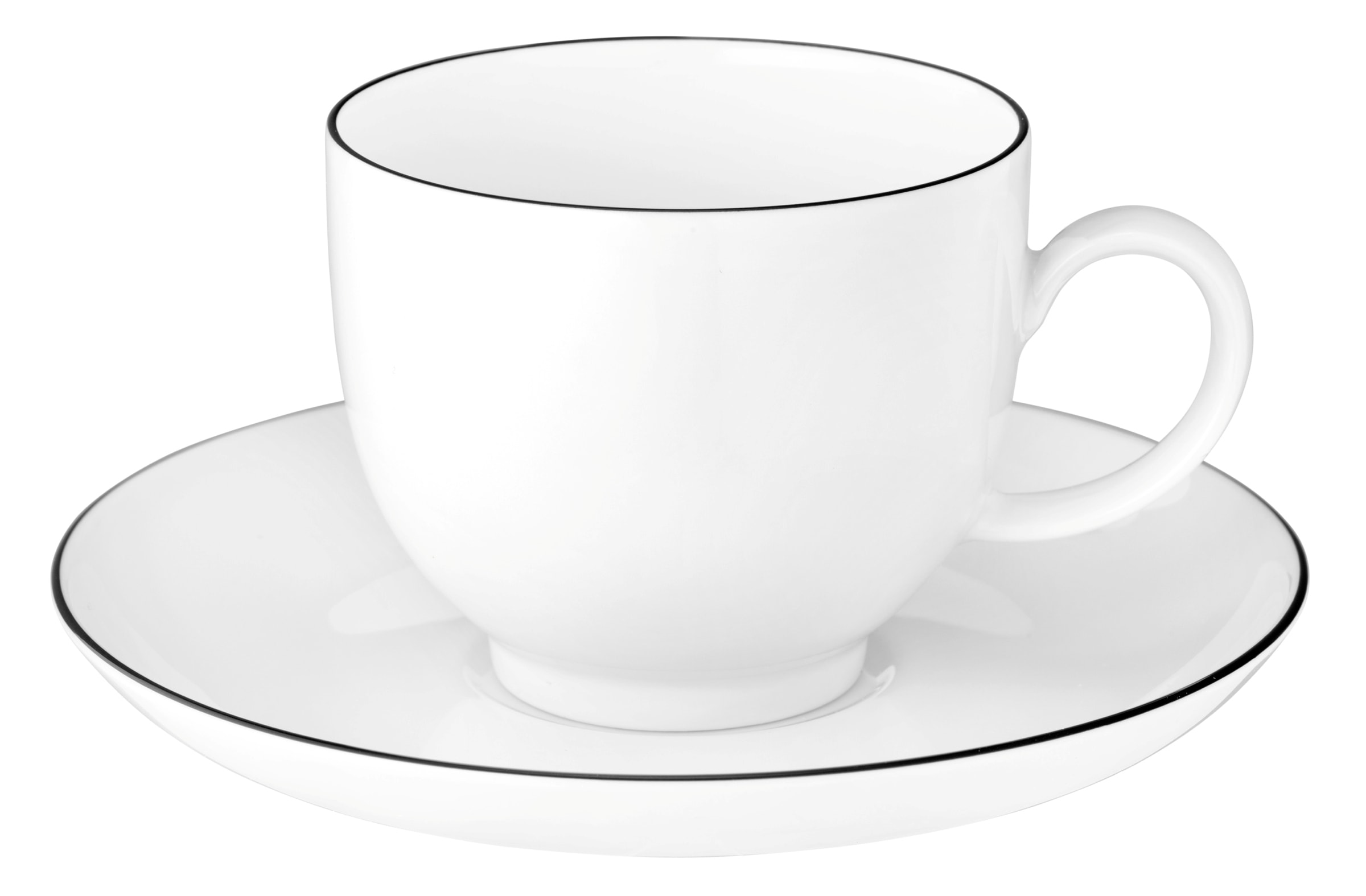 Seltmann Weiden Espressotasse »Lido Black Line«, (1 tlg.), Espressoobertasse 0,09 l