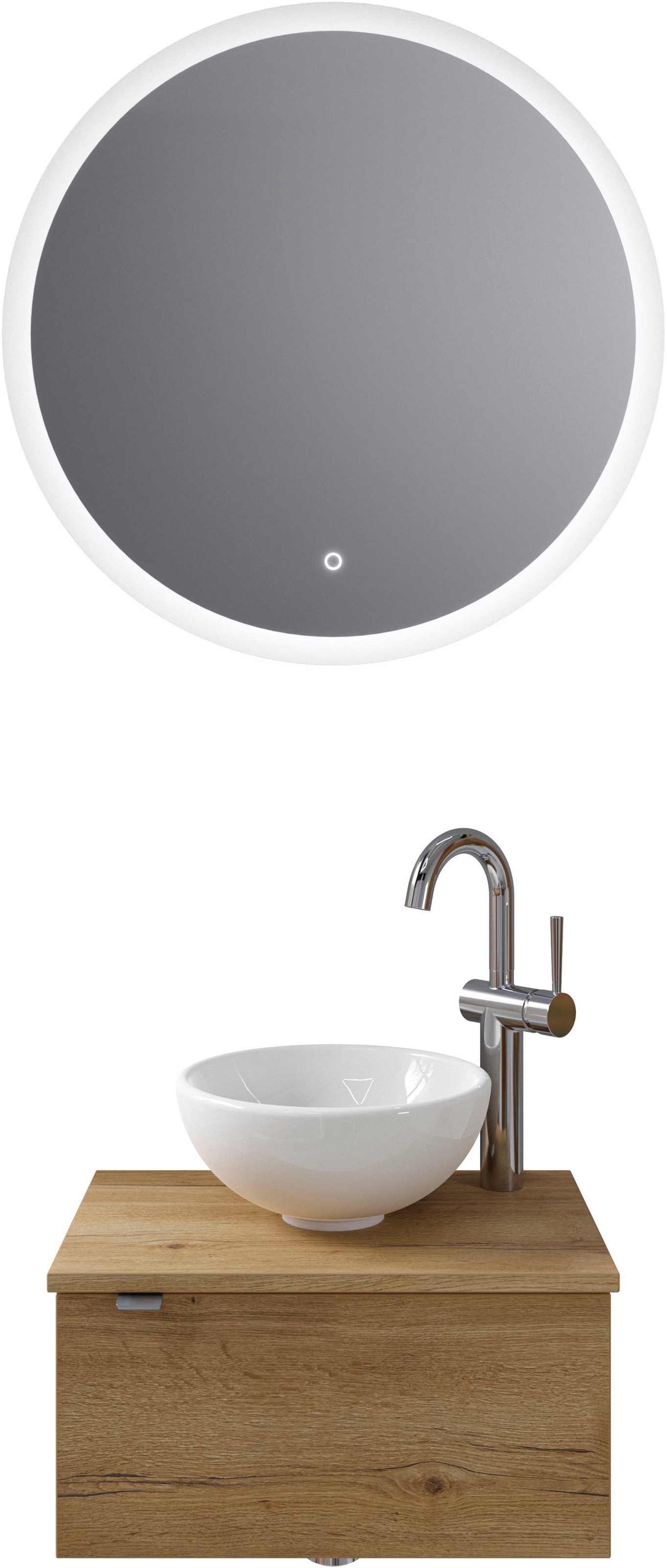 Saphir Badmöbel-Set »Serie 6915«, (4 St.), Gäste-Bad, mit LED-Spiegel und 1 günstig online kaufen
