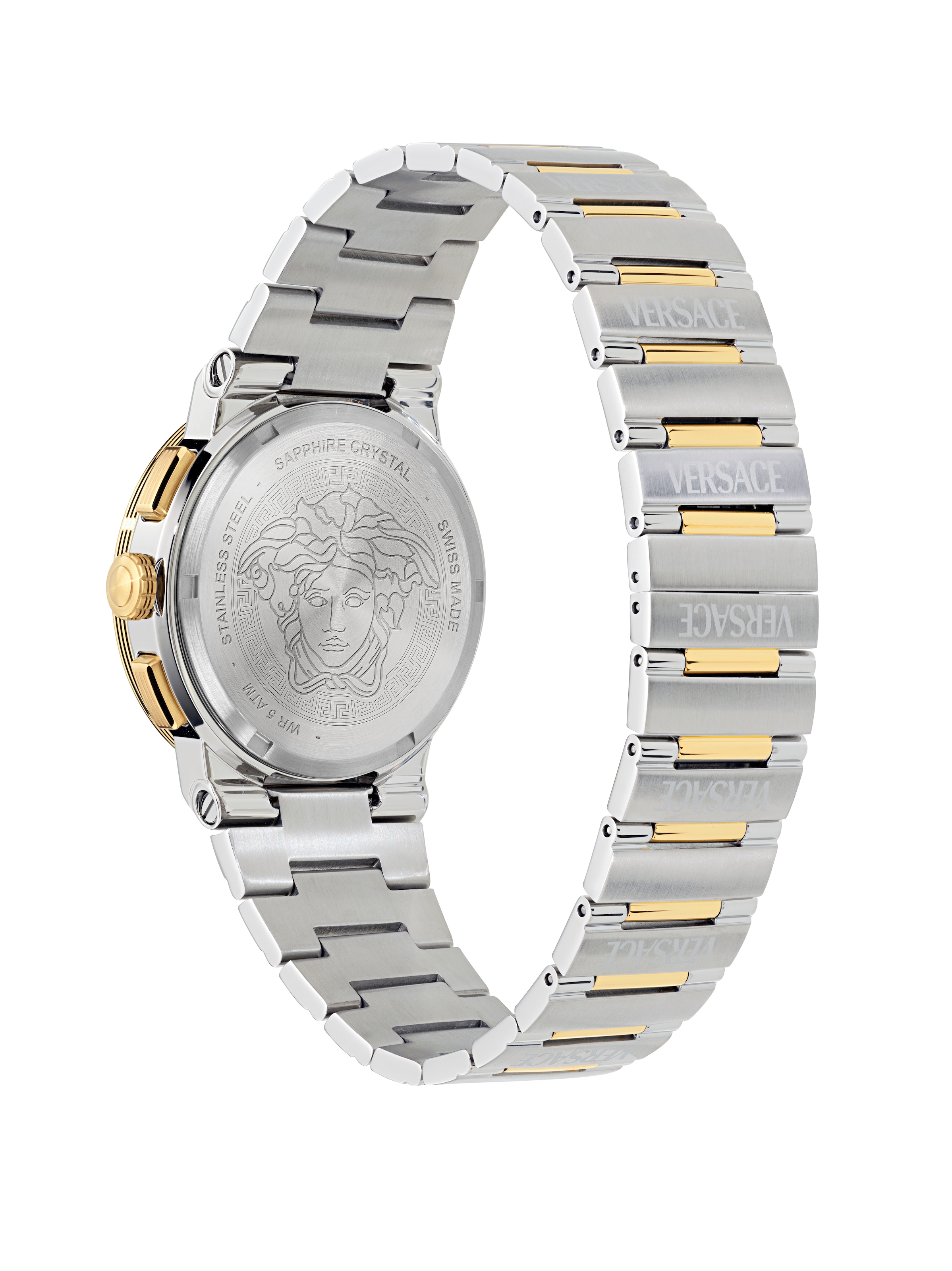 Versace Chronograph »GRECA LOGO CHRONO RESTYLE« Quarzuhr, Armbanduhr, Damenuhr, Herrenuhr, Swiss Made