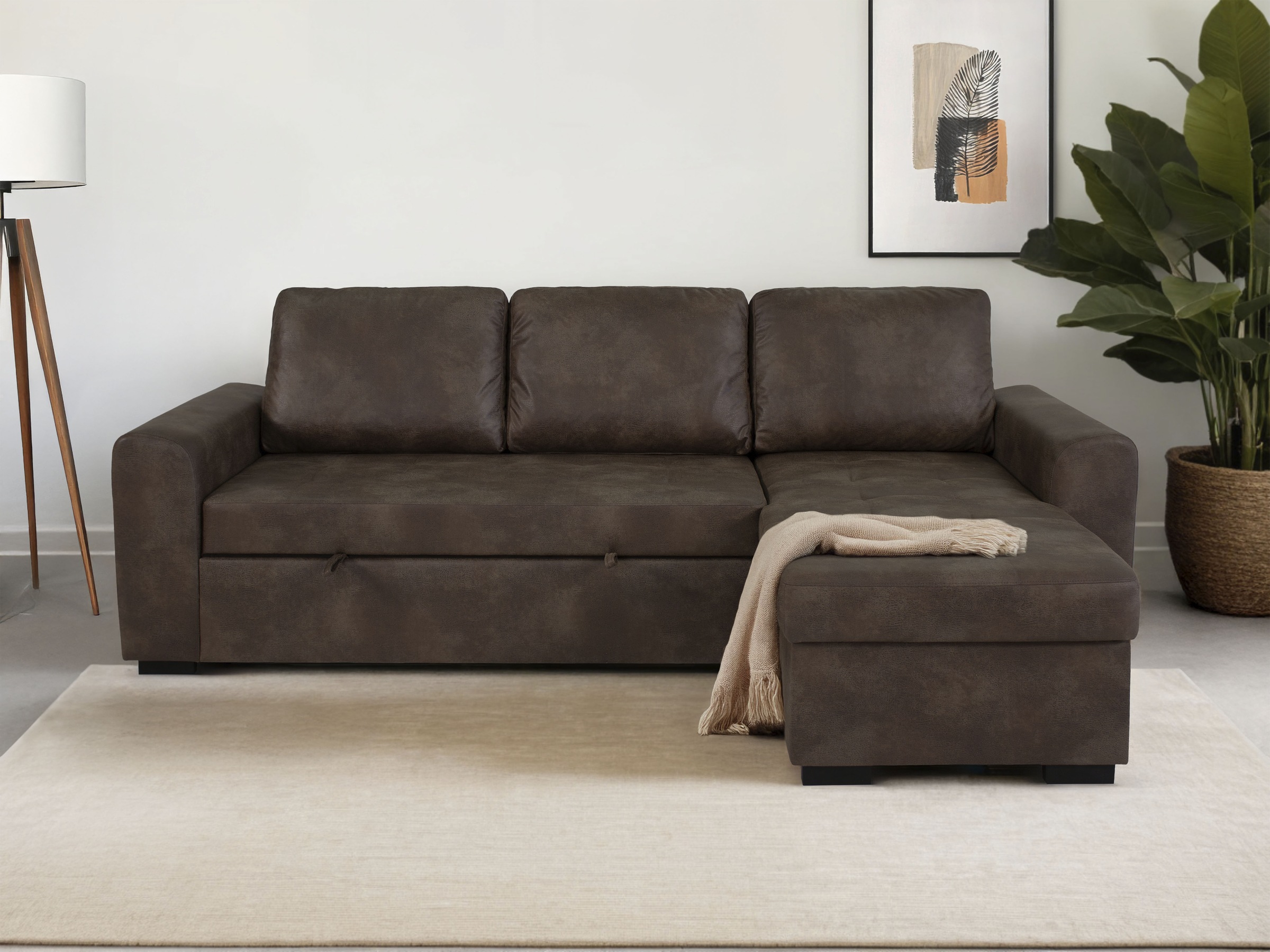 Trends by HG Ecksofa »POLL«, (2 St.), Schlaffunktion + Bettkasten günstig online kaufen