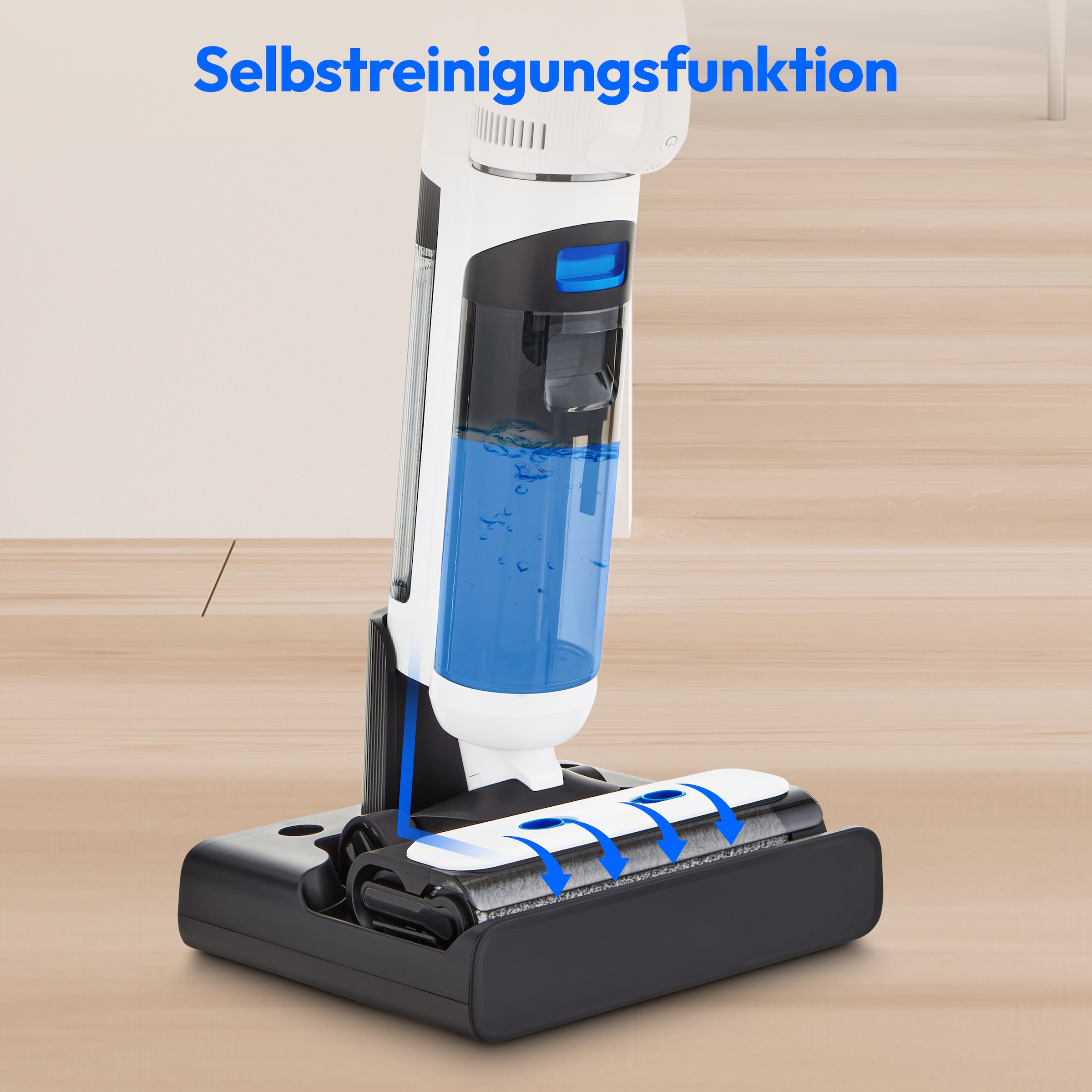 Medion® Nass-Trocken-Sauger »H30 (MD 11935), Frisch- und Schmutzwassertank, integriertes Zubehör«, Selbstreinigungs- und Trocknungsfunktion, 45min Laufzeit, LED-Display