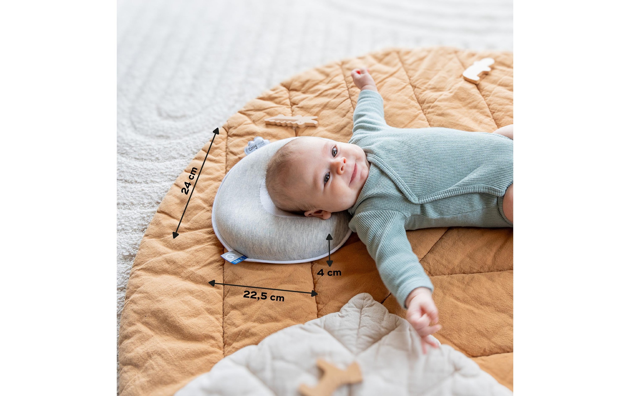 BABYMOOV Kopfkissen »Cosyhead Smokey« 1 Stk. tlg.