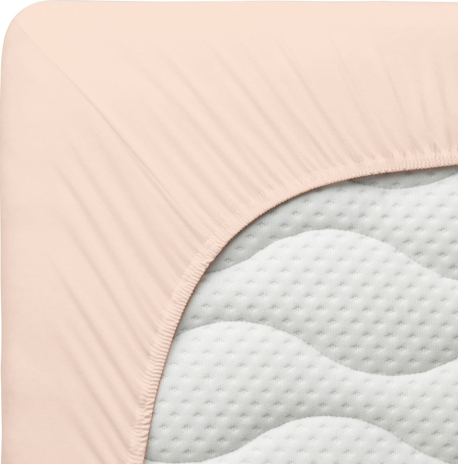 Schlafgut Spannbettlaken »PURE Bio-Baumwolle mit Elasthan, dehnbar blickdicht, straff, Bettlaken«, PREMIUM Laken für Matratzen bis 30cm Höhe, in 90x200, 140x200, 180x200