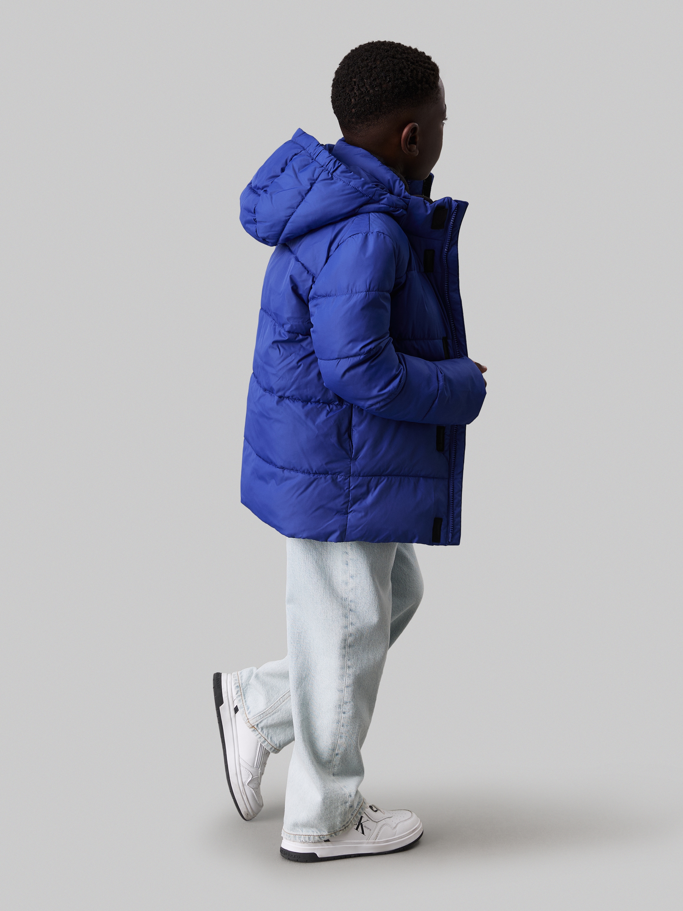 Calvin Klein Jeans Winterjacke »ESSENTIAL PUFFER JACKET«, mit Kapuze, für Kinder bis 16 Jahre und mit Logopatch