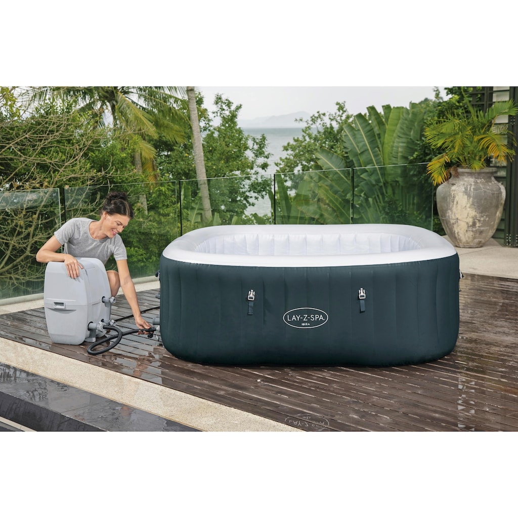 Bestway Whirlpool »LAY-Z-SPA® Ibiza AirJet™«, BxLxH: 180x180x66 cm, für bis zu 6 Personen