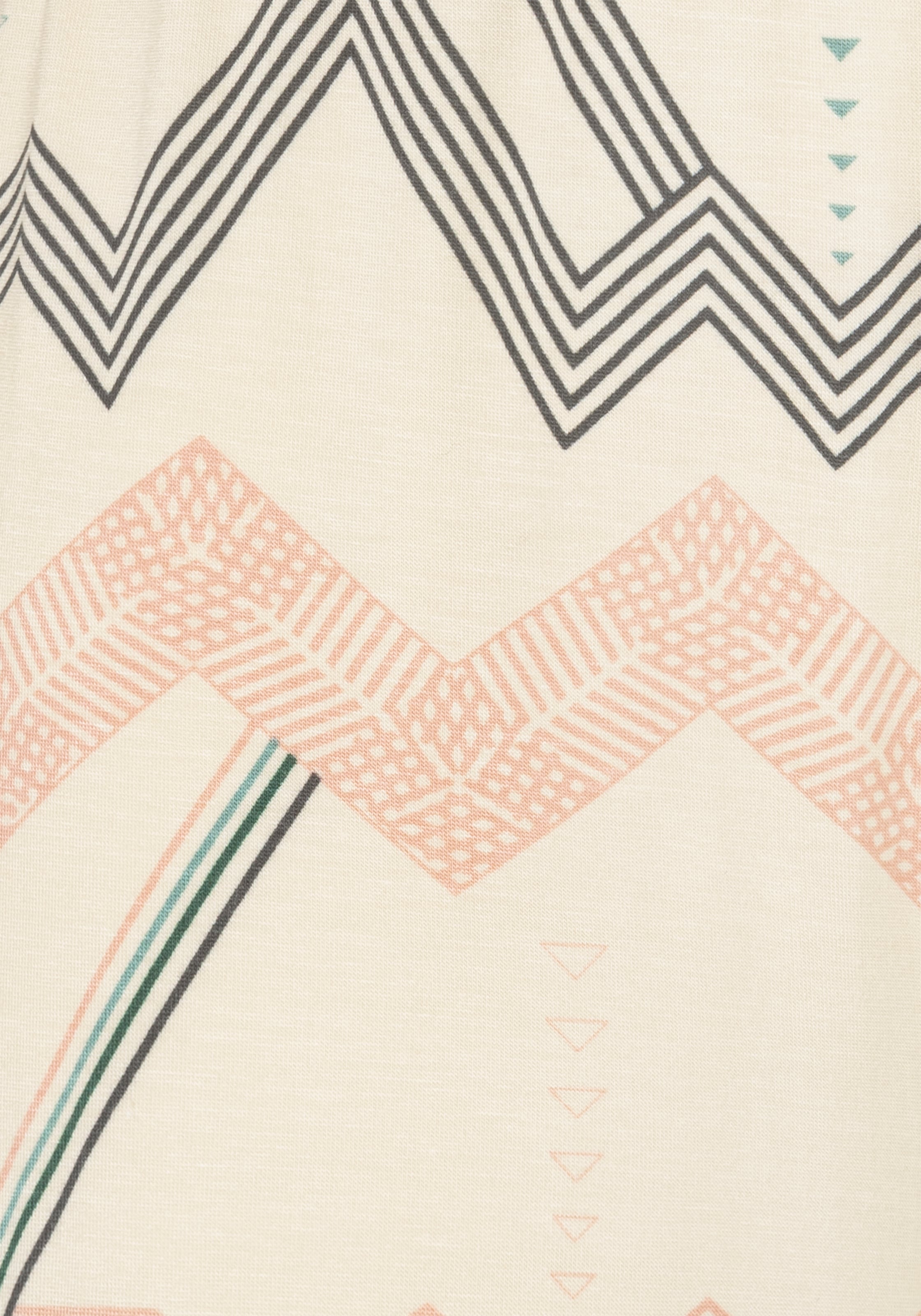 LASCANA Pyjamashorts  mit grafischem Zick-Zack Muster