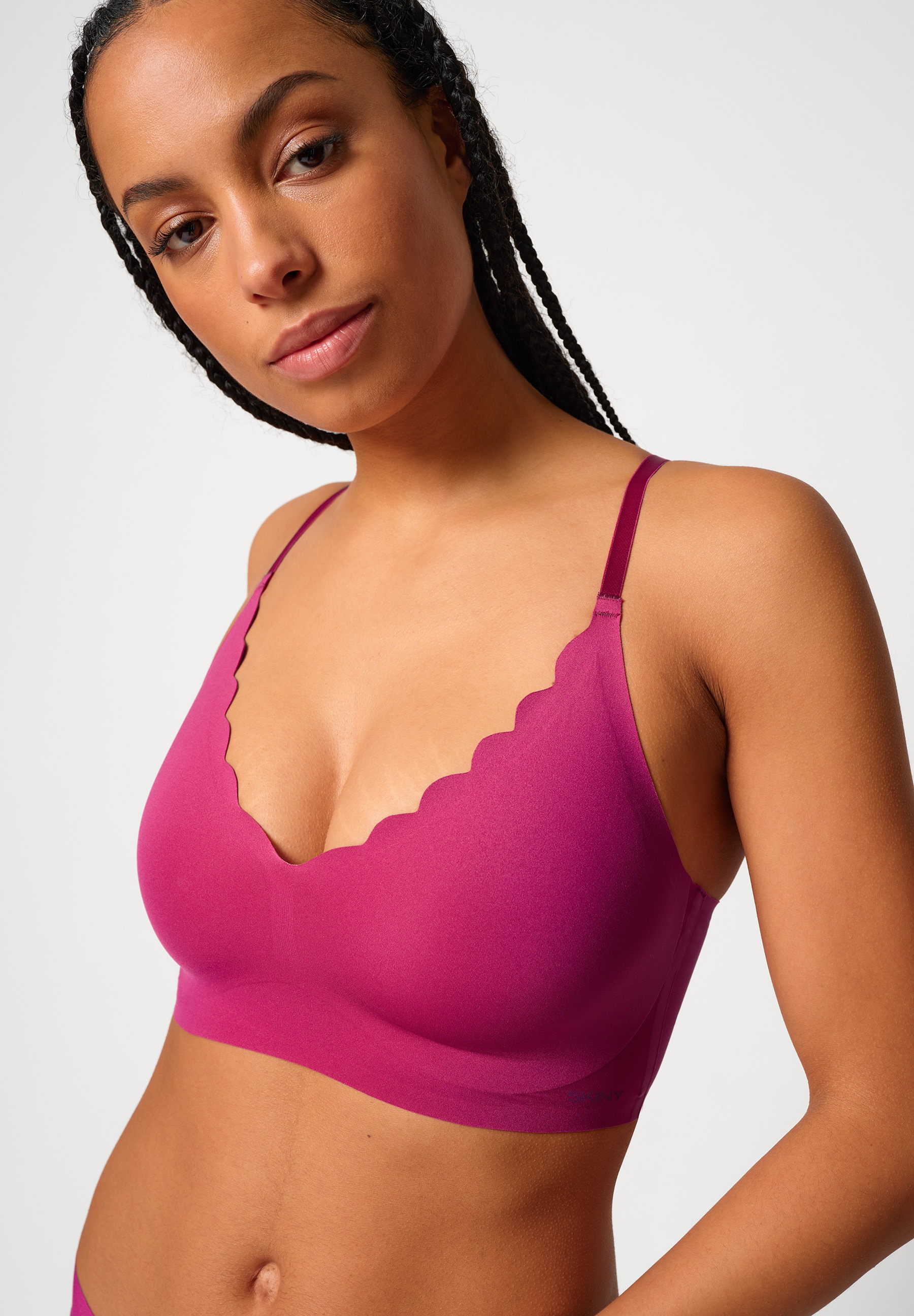 Skiny Bustier »Micro Essentials« herausnehmbare Pads, nahtlos, V-Ausschnitt, ohne Bügel