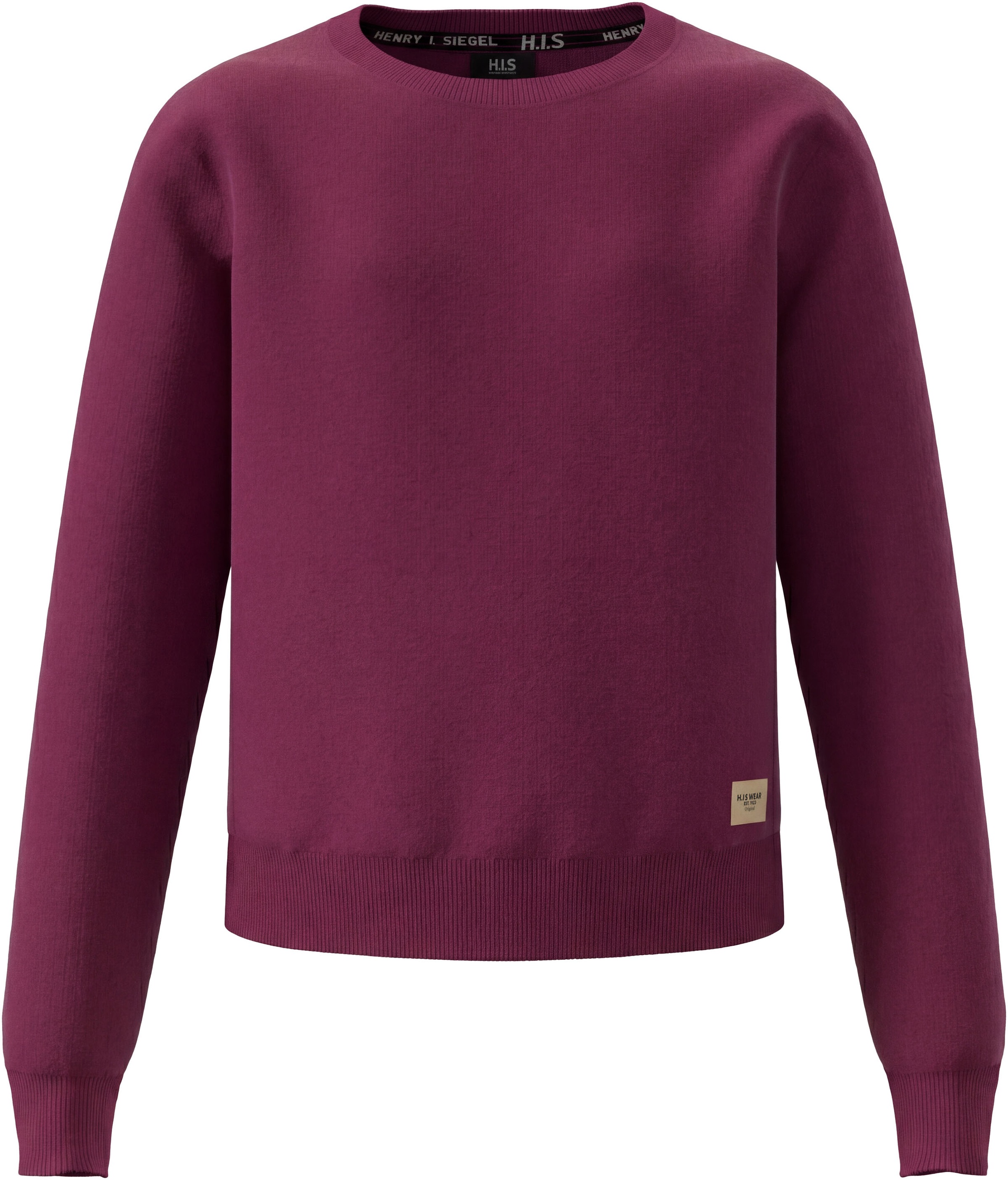 H.I.S Sweatshirt »2er Pack H.I.S Sweats, Must-Have Basic in kurzer Form«, 2er Packung, 2 Sweatshirts im Pack, Basics in modischen Farben, Langarm
