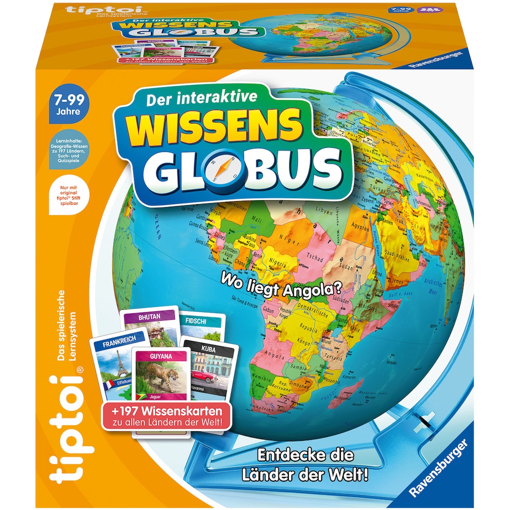 Ravensburger Globus »tiptoi® Der interaktive Wissens-Globus«, Made in Europe, FSC® - schützt Wald - weltweit