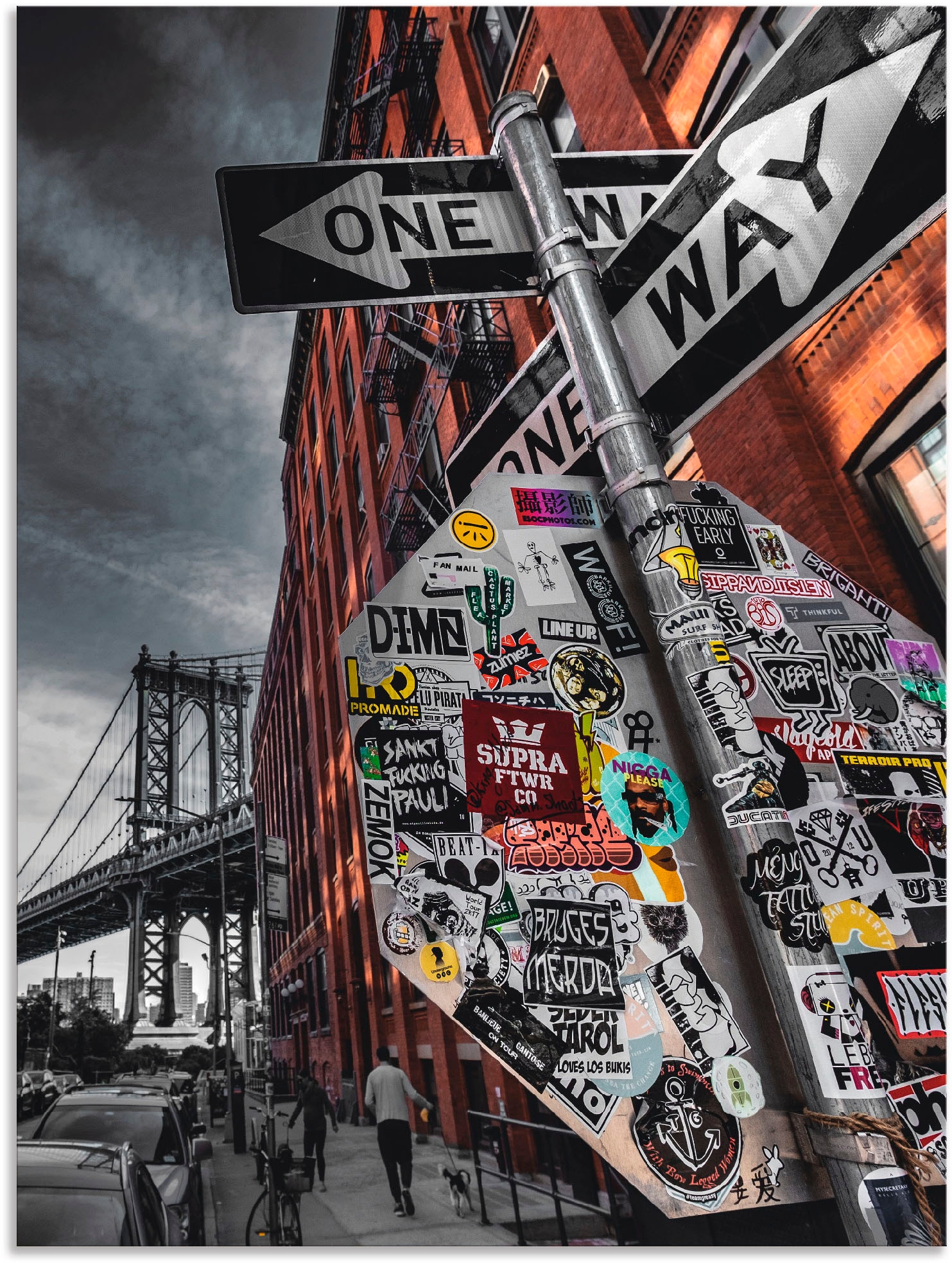 Artland Wandbild »New York Street Fotografie«, Amerika, (1 St.), als Alubil günstig online kaufen