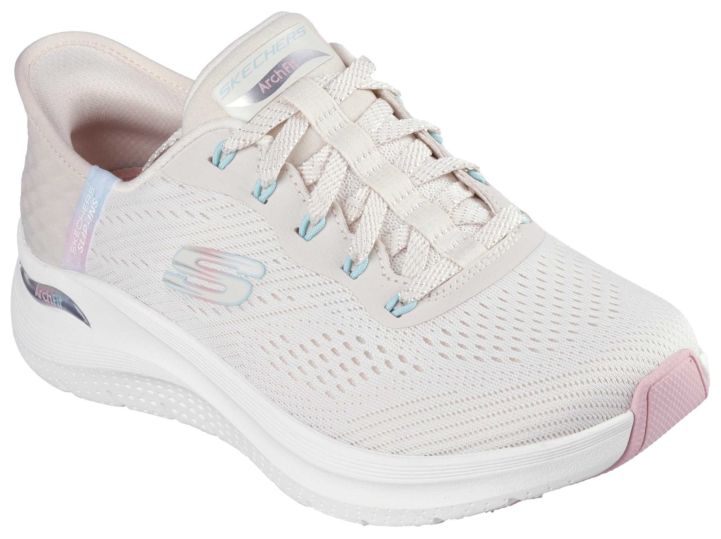 Skechers Slip-On Sneaker »ARCH FIT 2.0-EASY CHIC«, Schlupfschuh, Vegan mit elastischer Bungee Schnürung